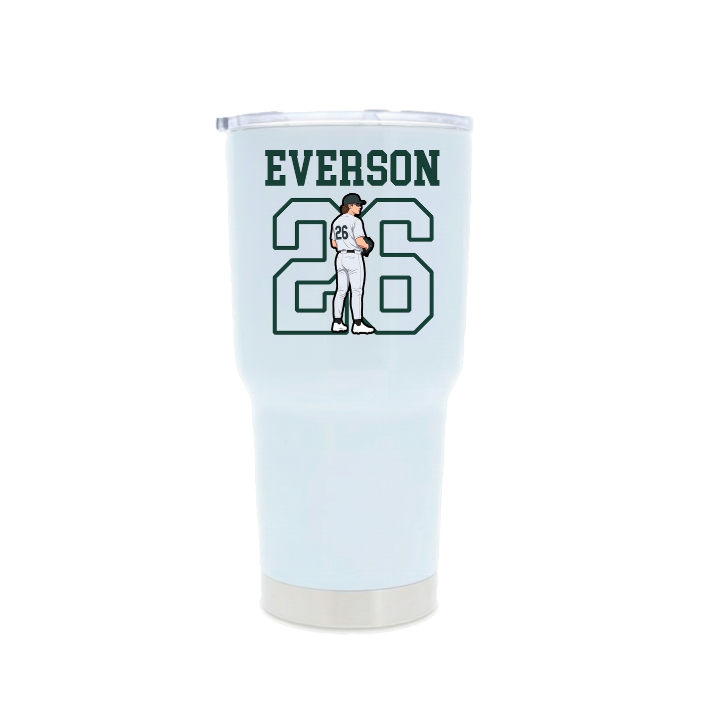 30oz Stainless Steel Tumbler — Shirsey in White