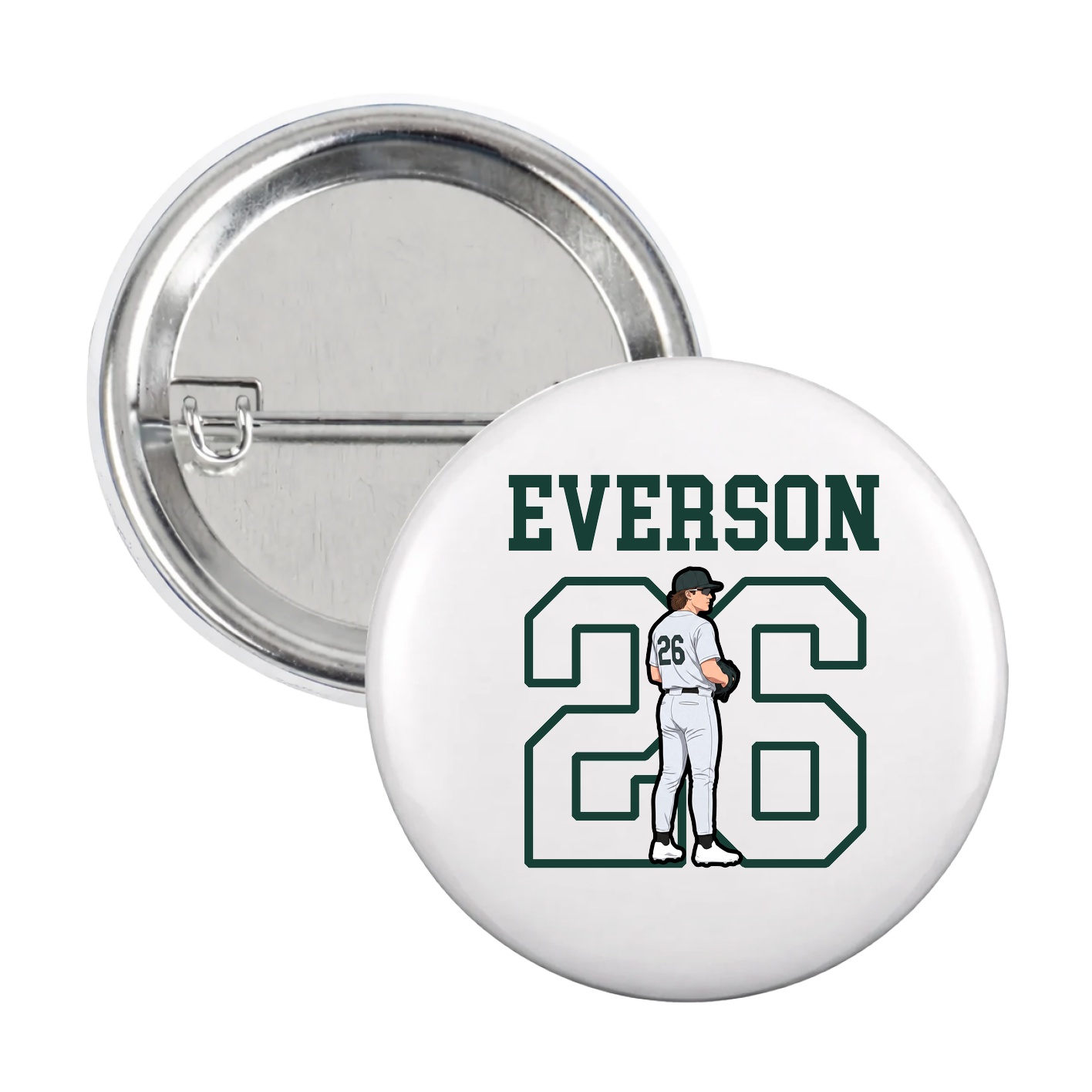Game Day Button — Shirsey in White