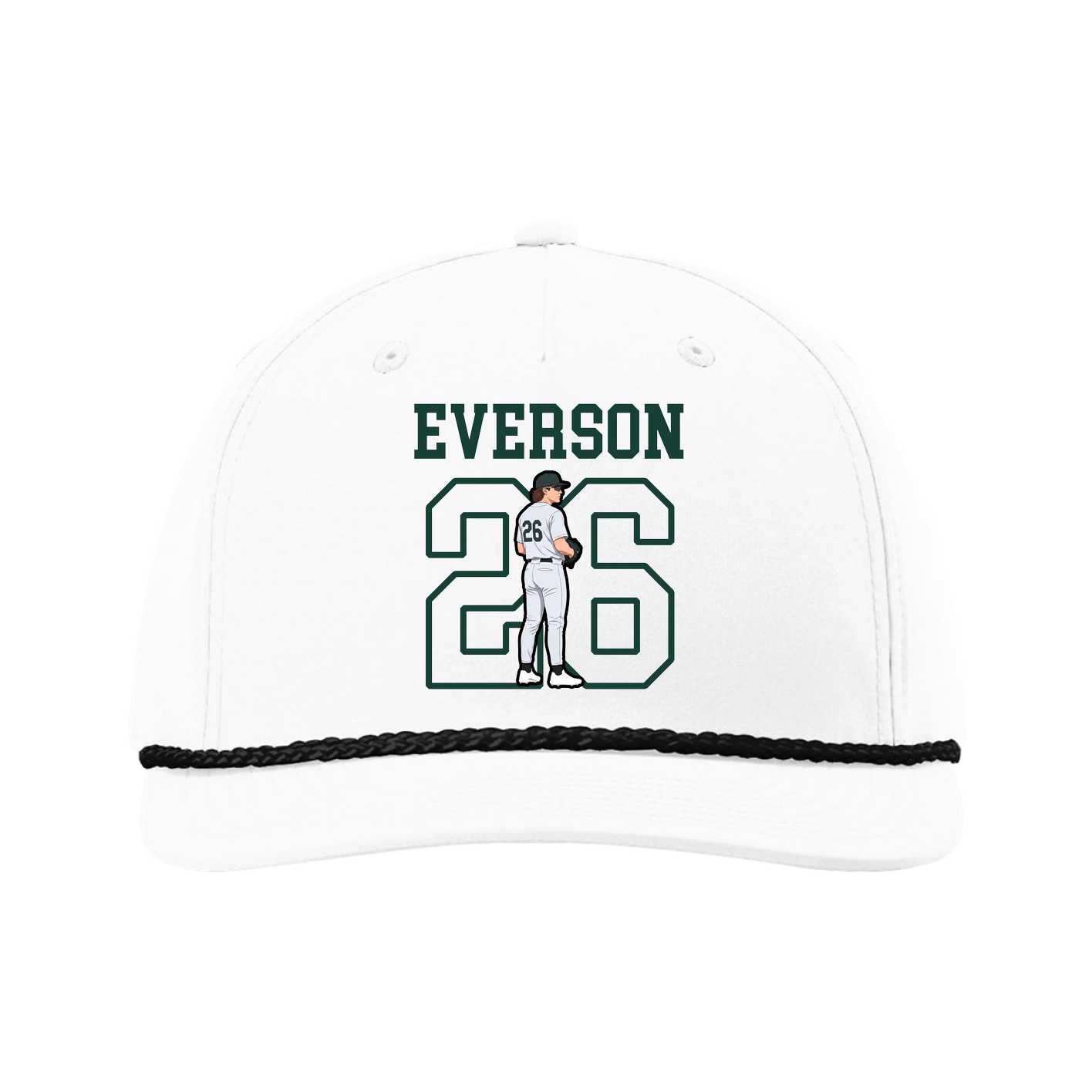 Five-Panel Classic Rope Cap — Shirsey in White