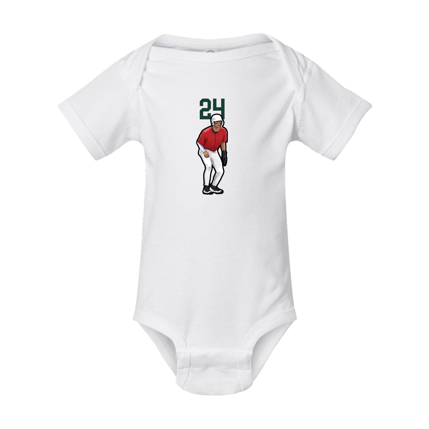 Baby Onesie — Number Top in White