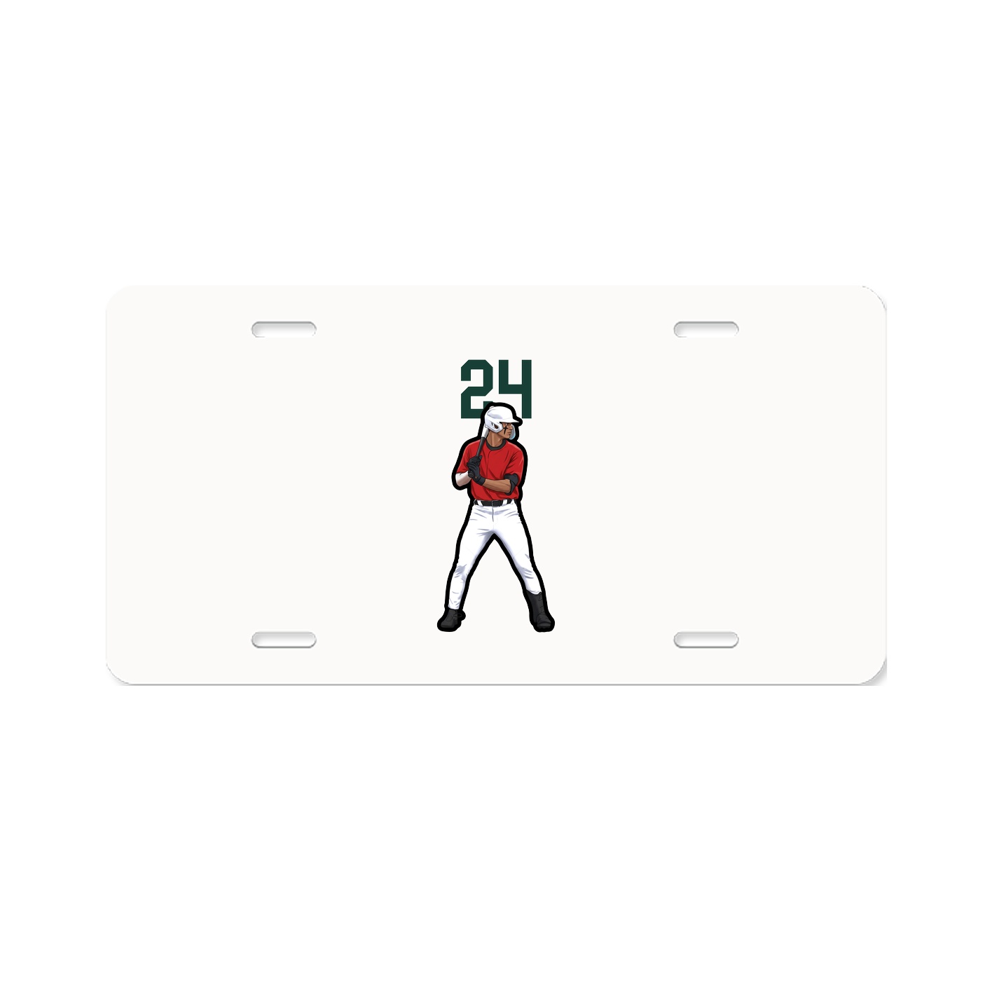 License Plate — Number Top in Classic