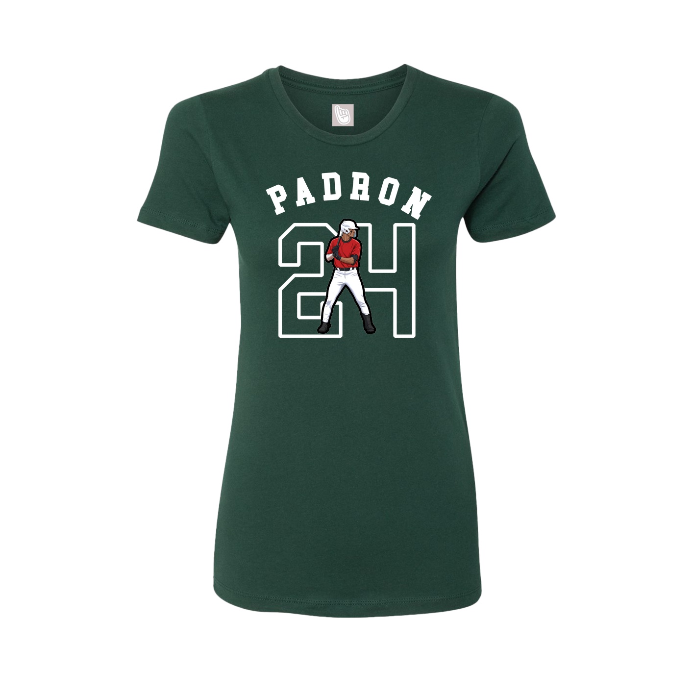Fitted Women's Tee — Shirsey Arch in Green