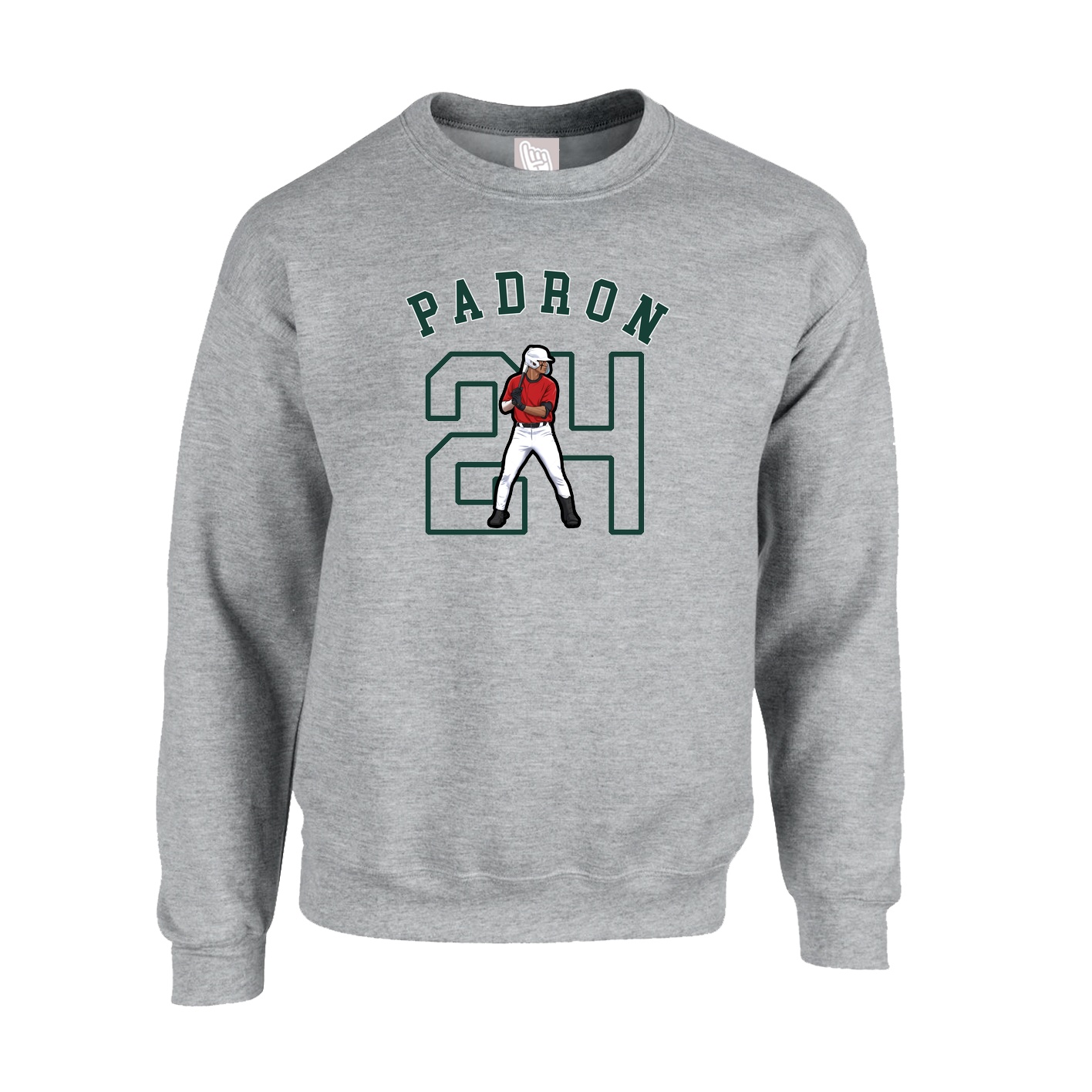 Fleece Crew — Shirsey Arch in Grey