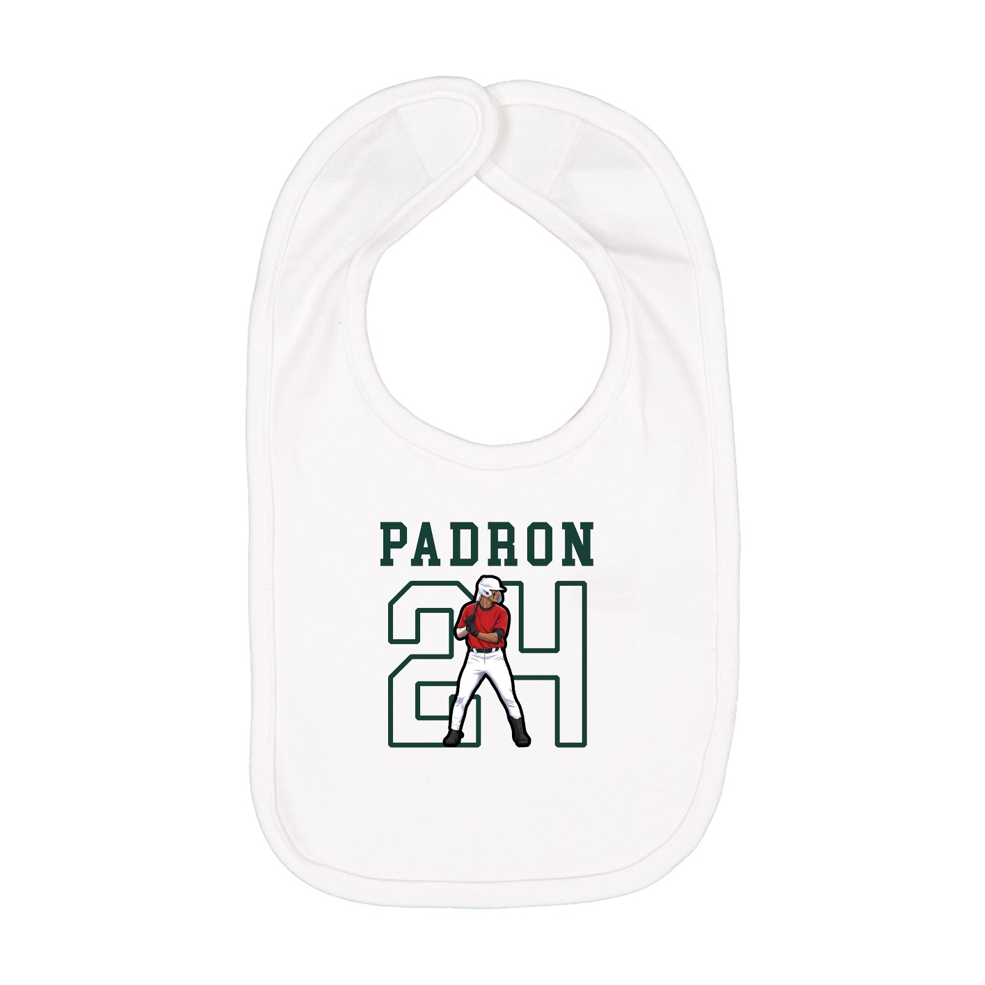 Infant Bib — Shirsey in White