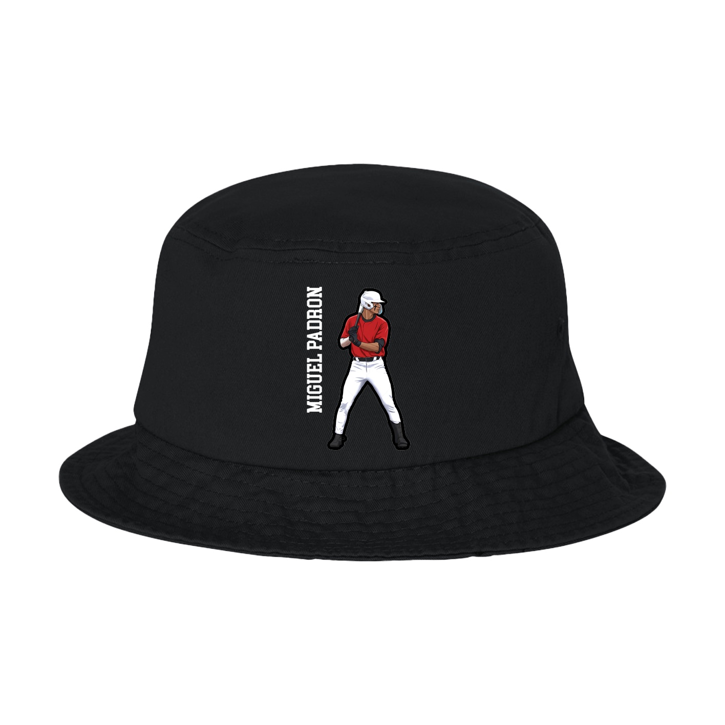 Bucket Cap — Name Vertical in Black