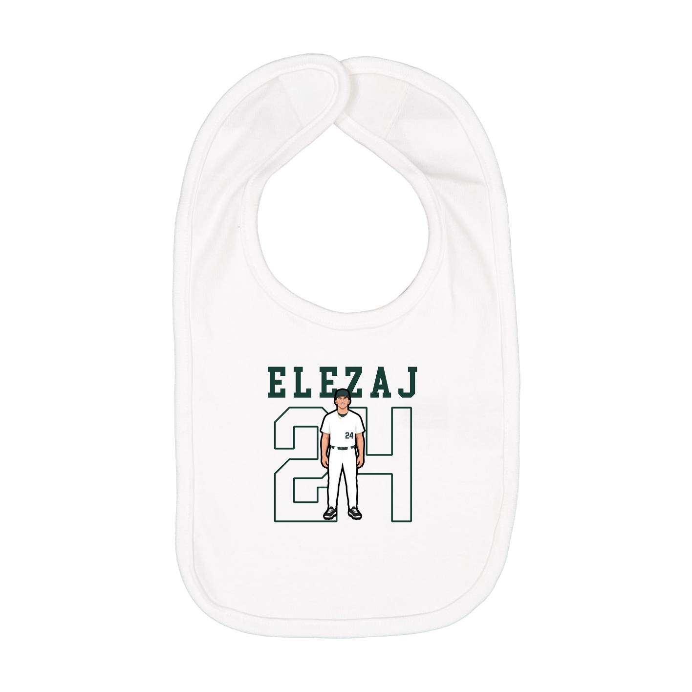Infant Bib — Shirsey in White