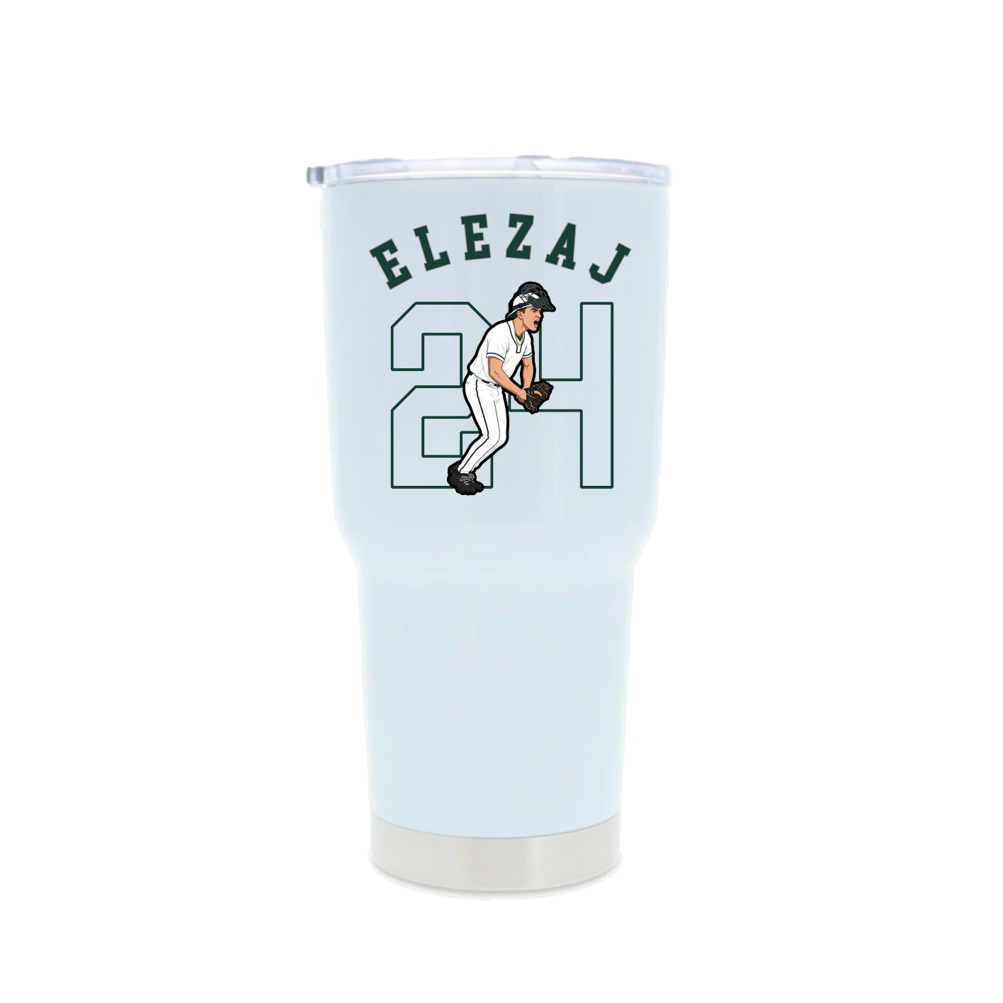 30oz Stainless Steel Tumbler — Shirsey Arch in White