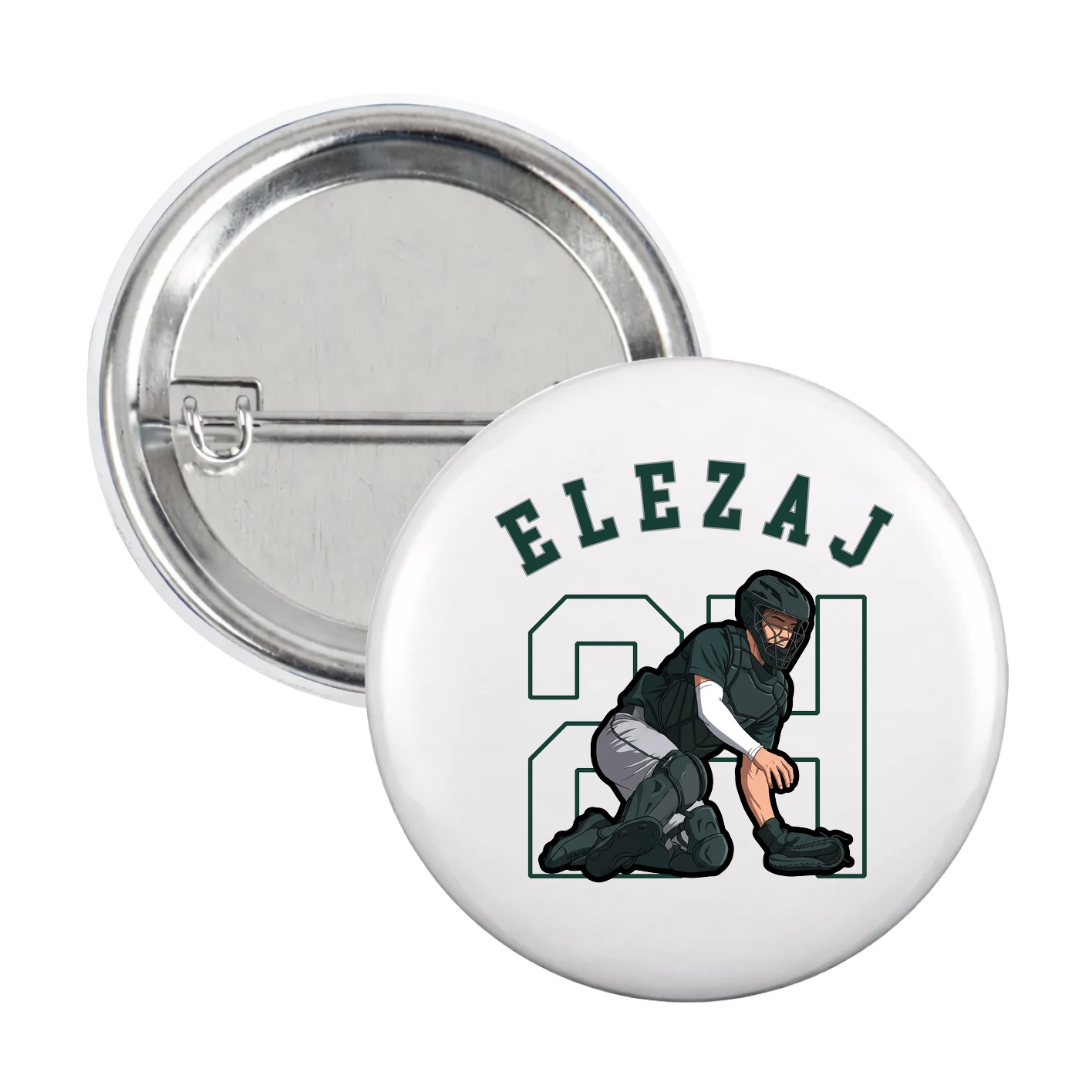 Game Day Button — Shirsey Arch in White