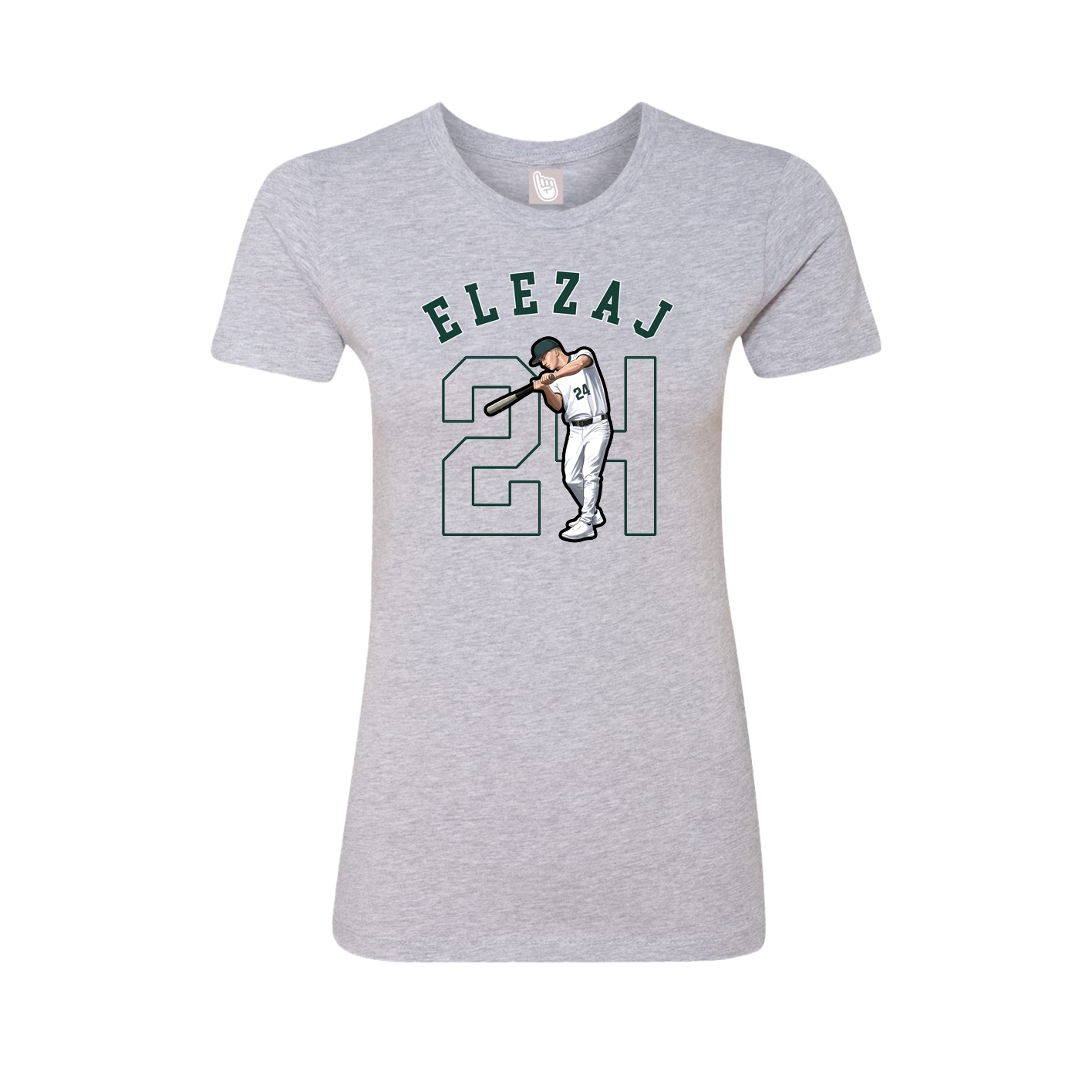 Fitted Women's Tee — Shirsey Arch in Grey