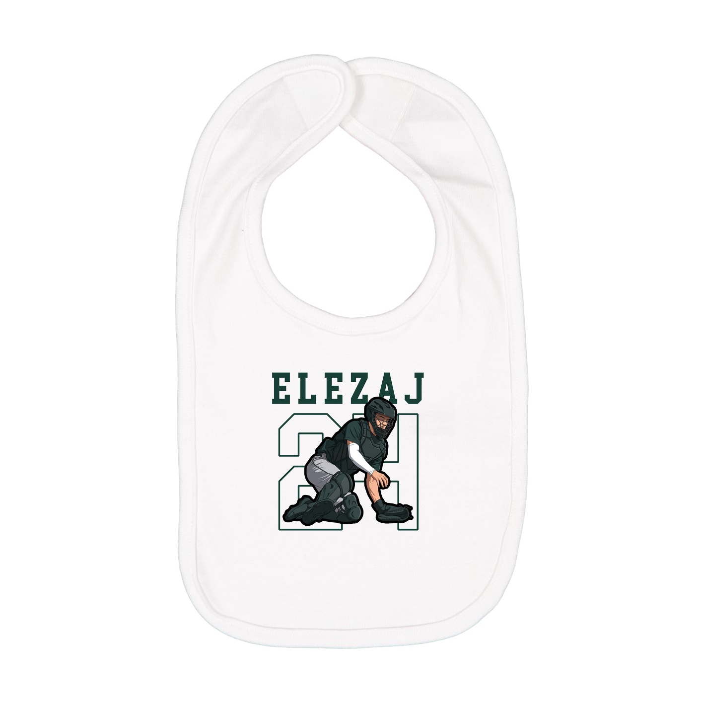 Infant Bib — Shirsey in White