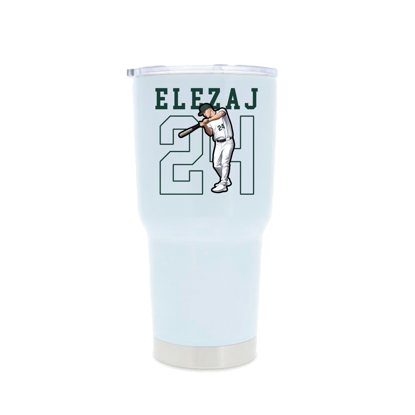 30oz Stainless Steel Tumbler — Shirsey in White
