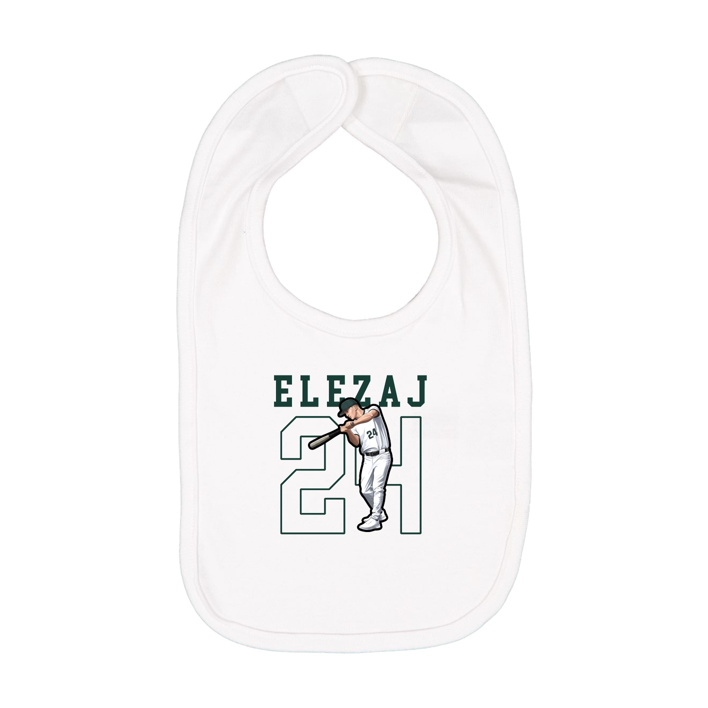 Infant Bib — Shirsey in White