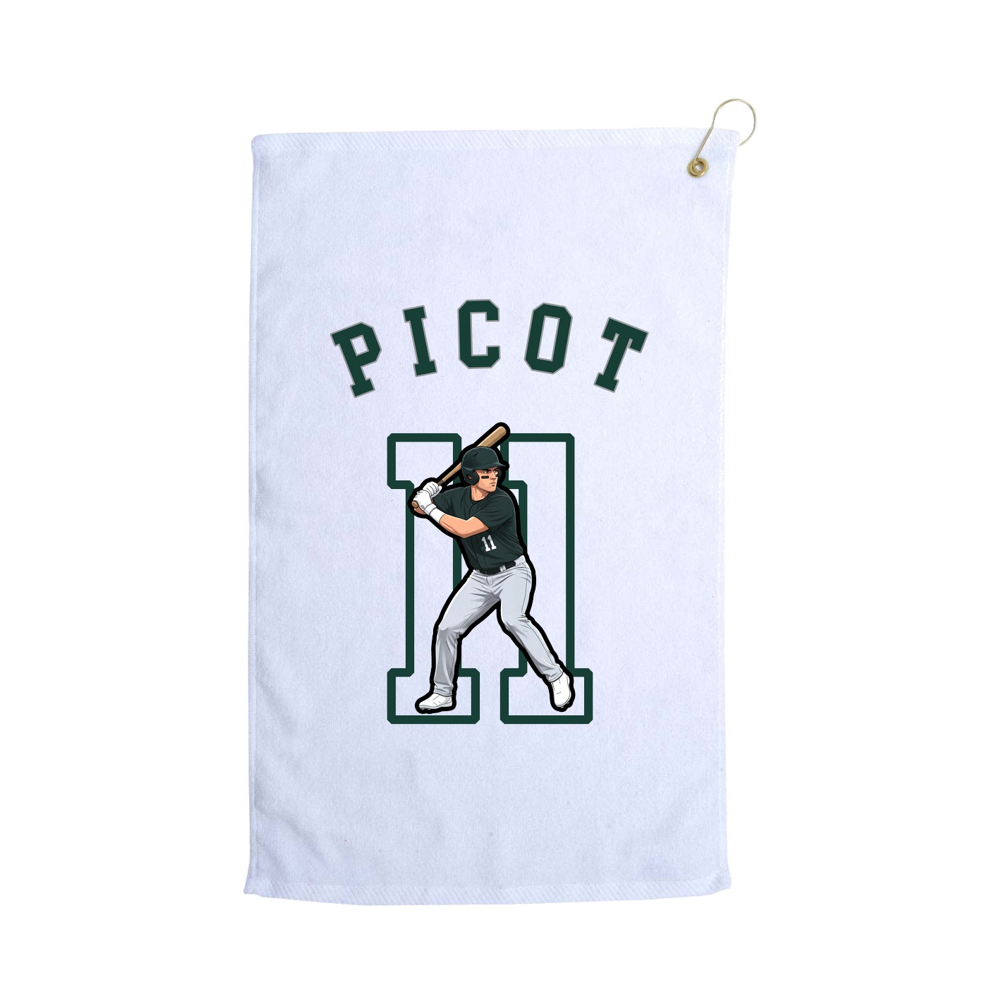 Golf Towel — Shirsey Arch in White