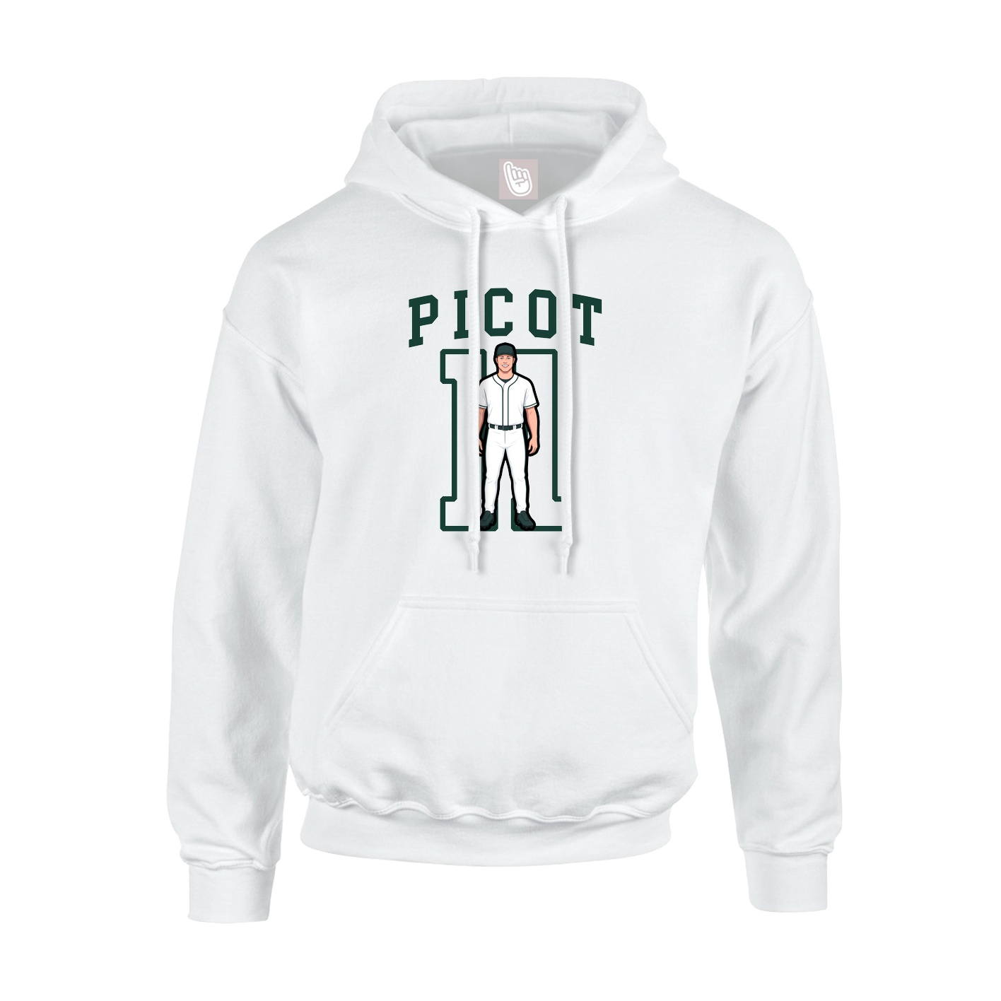 Hoodie — Shirsey in White