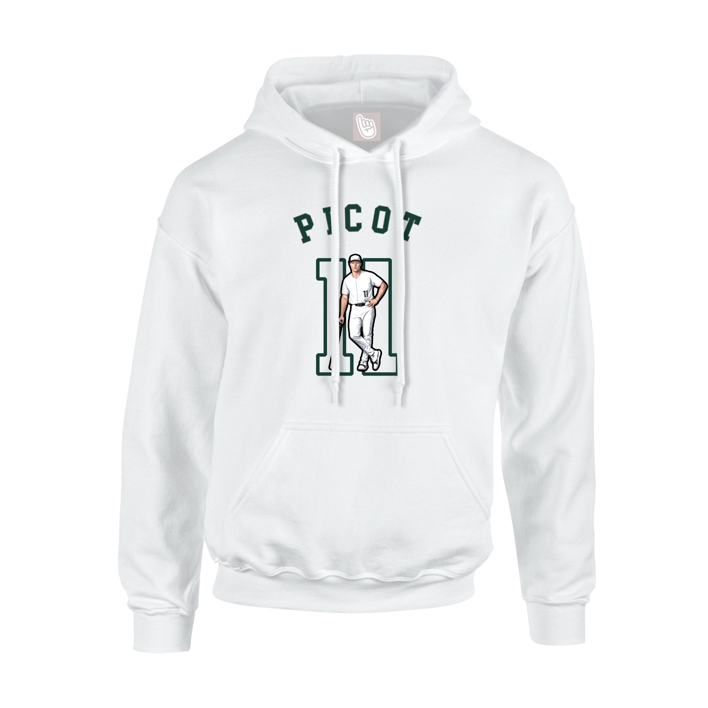 Youth Hoodie — Shirsey Arch in White
