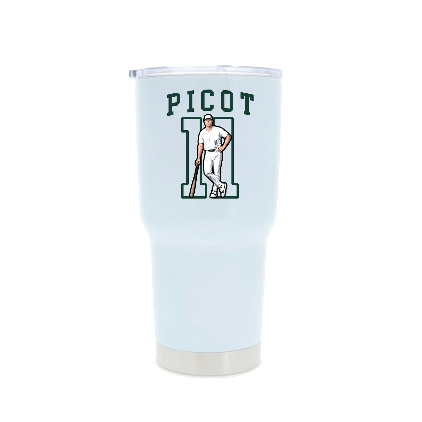 30oz Stainless Steel Tumbler — Shirsey in White