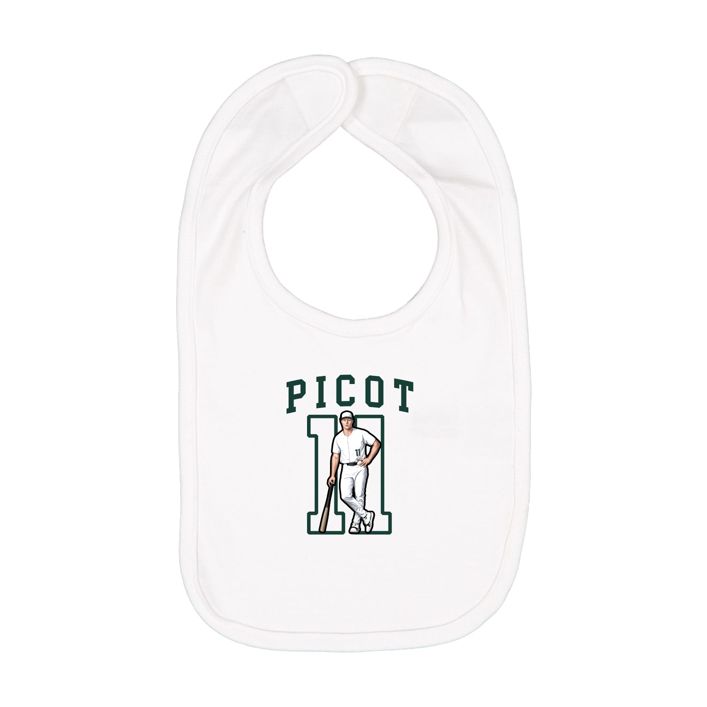 Infant Bib — Shirsey in White