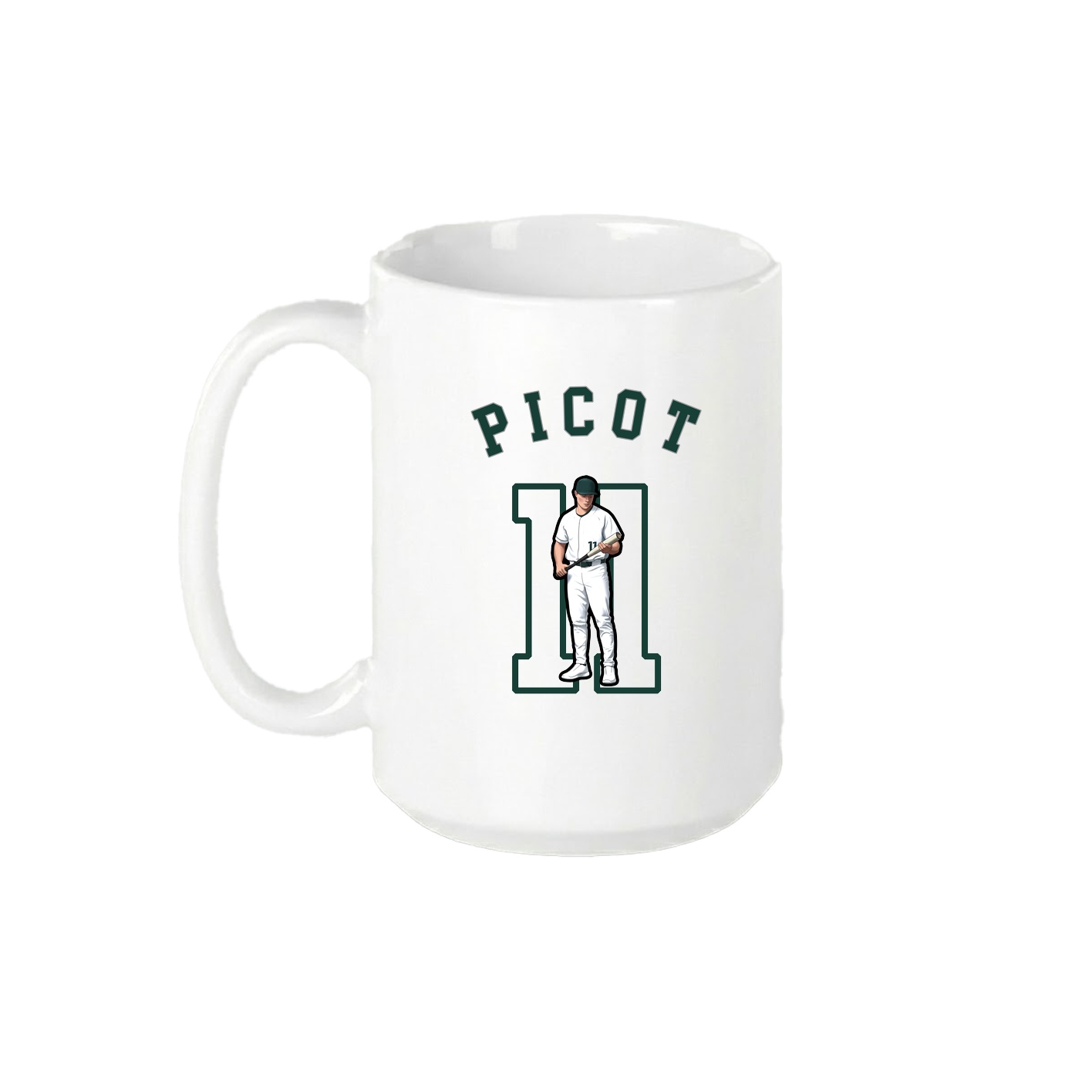 15oz Coffee Mug — Shirsey Arch in White