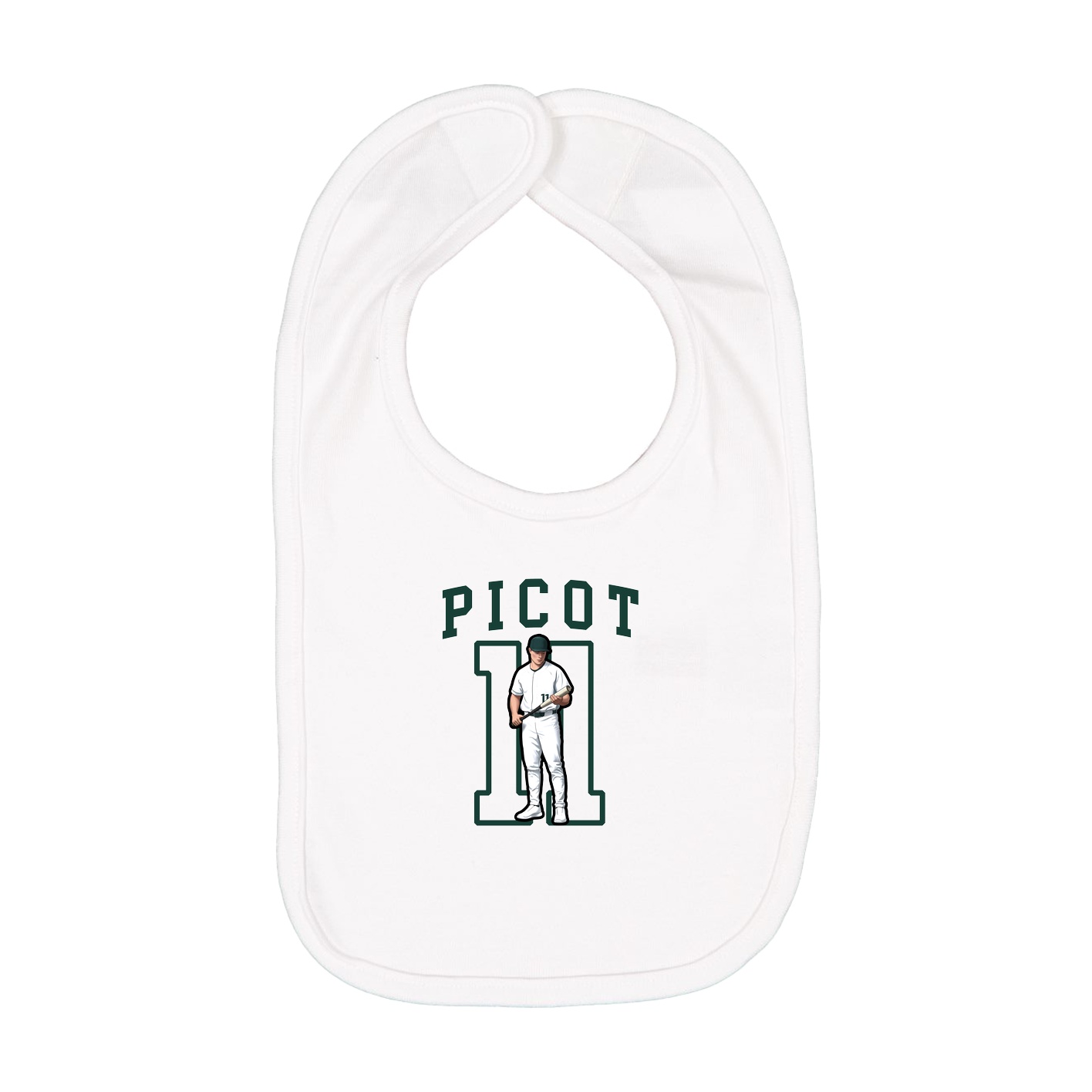Infant Bib — Shirsey in White