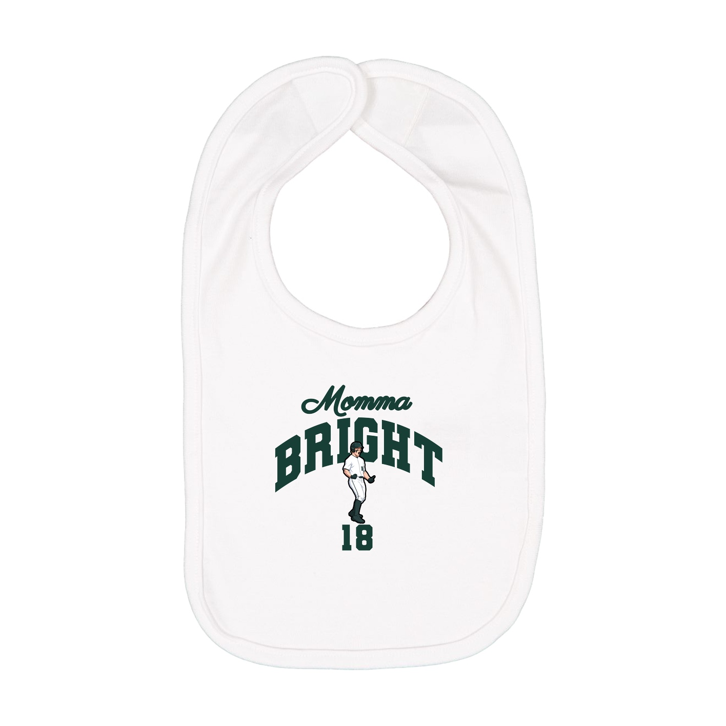 Infant Bib — Mothers Day Arch in White