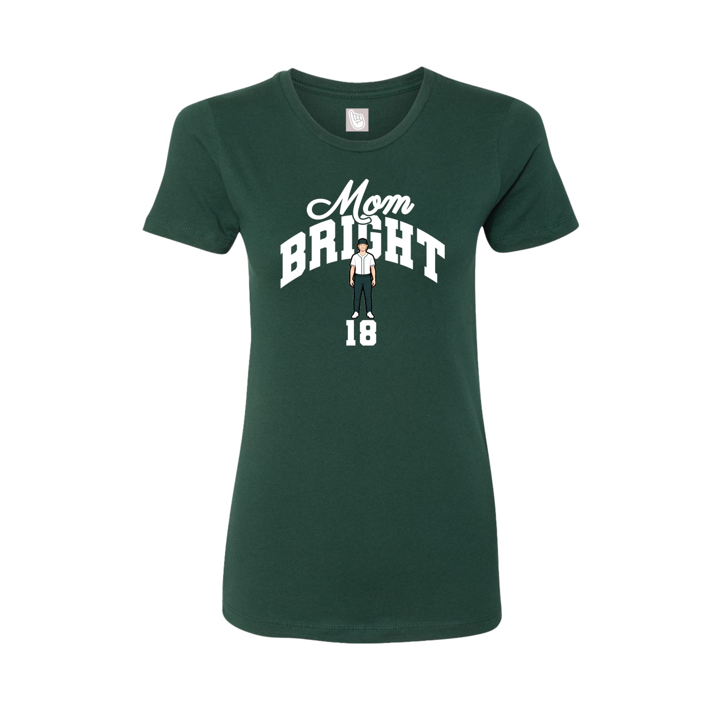 Womens Tee — Mothers Day Arch in Green