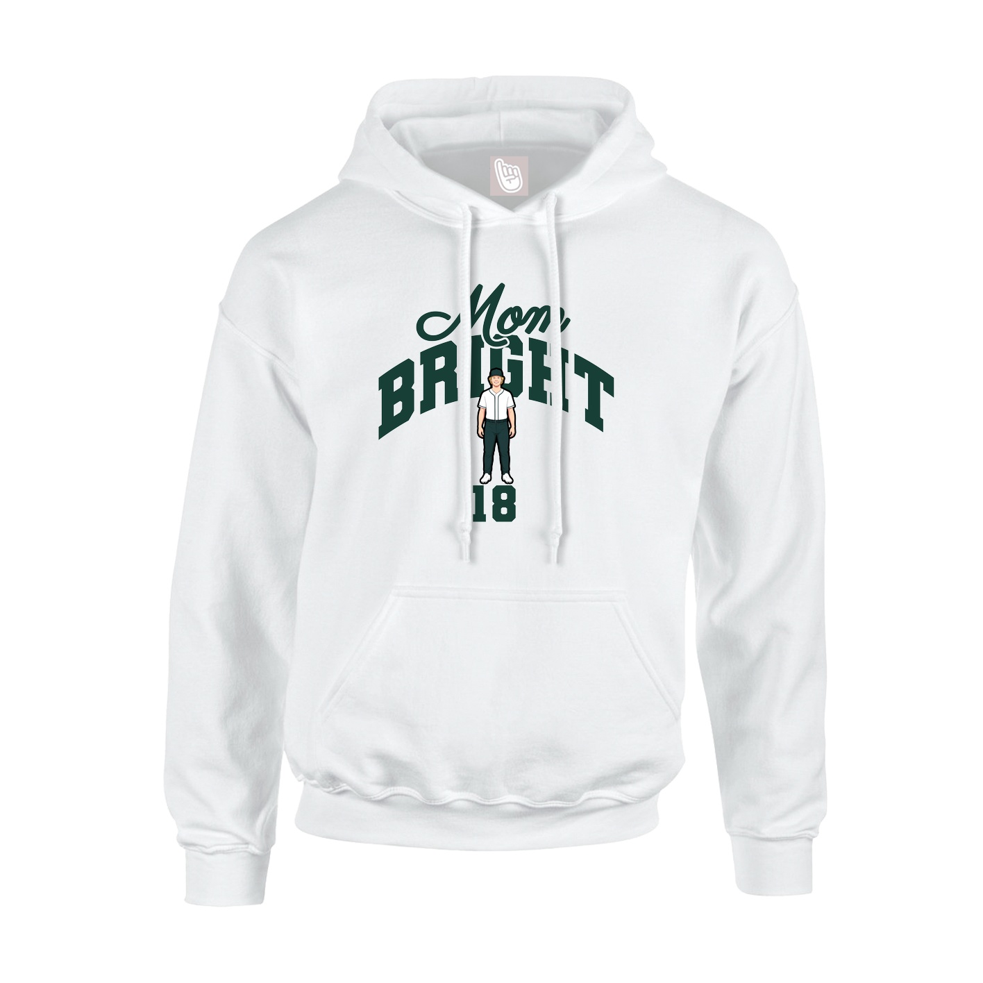 Hoodie — Mothers Day Arch in White