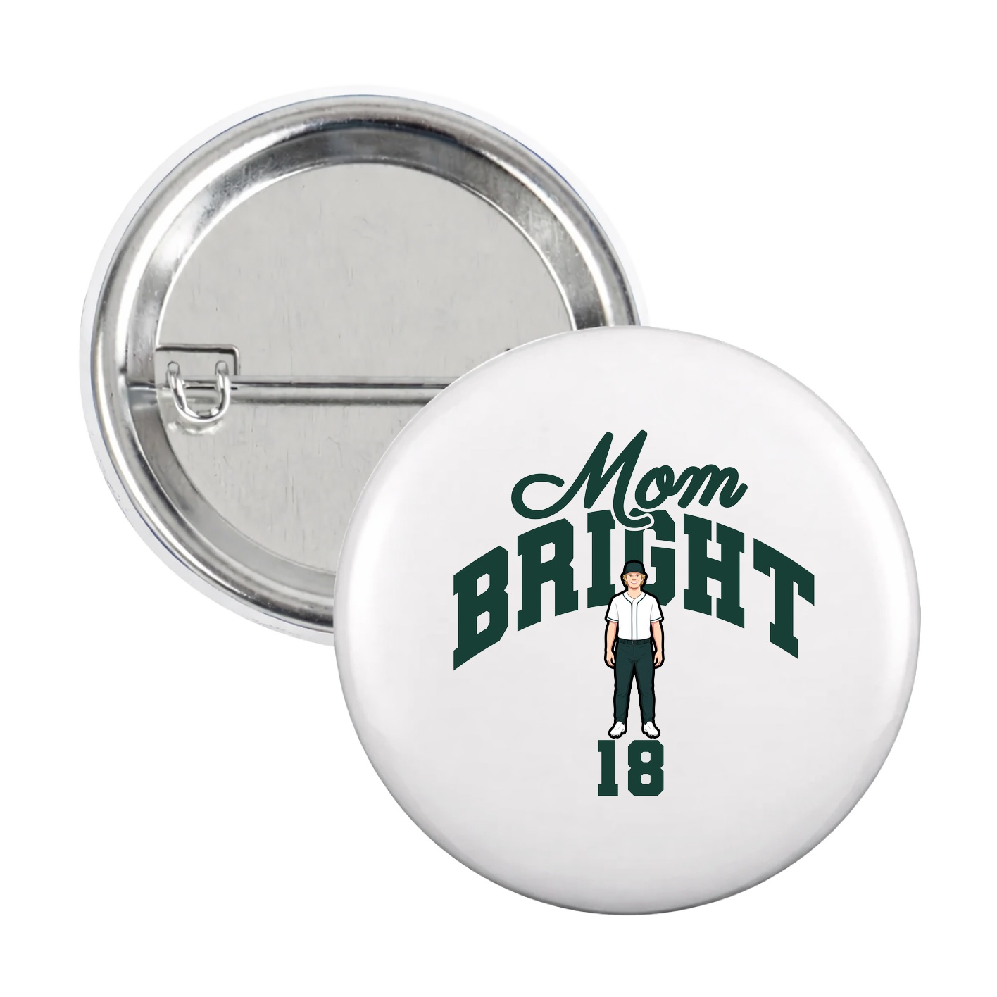 Game Day Button — Mothers Day Arch in White