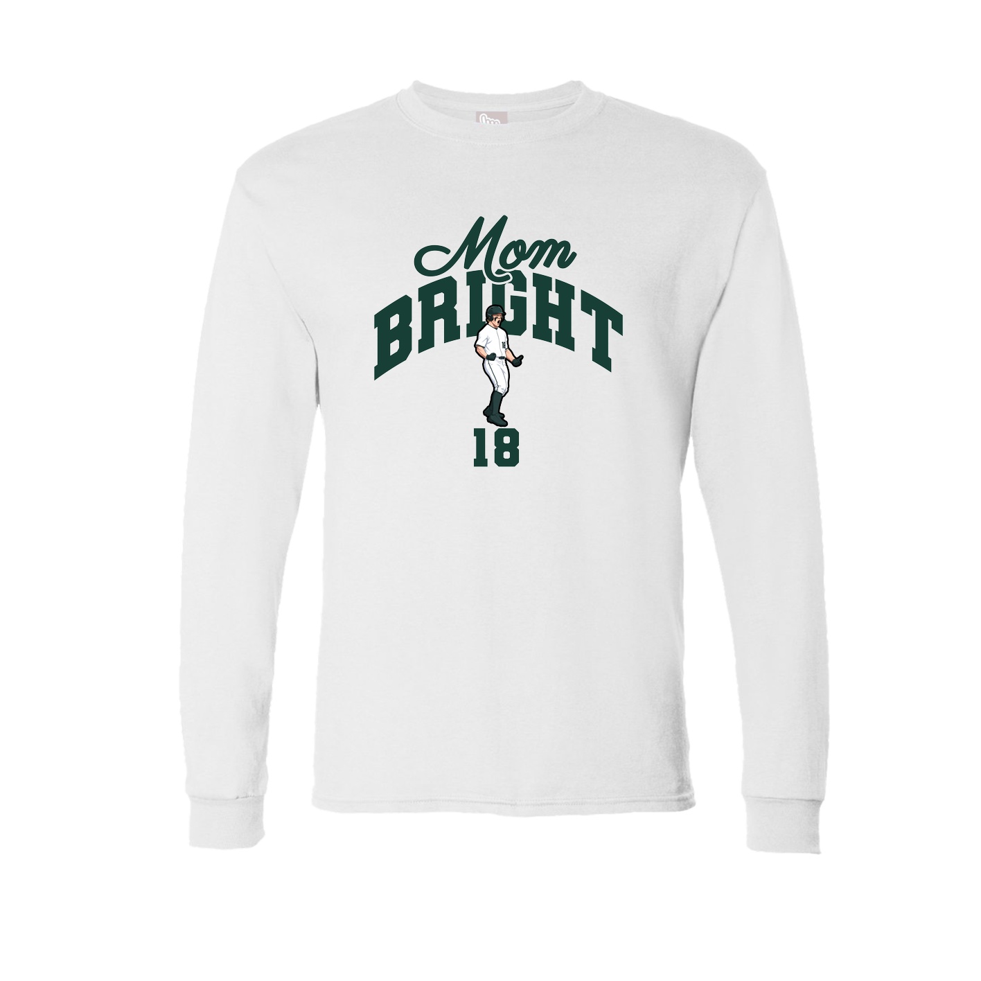 Long Sleeve Tee — Mothers Day Arch in White