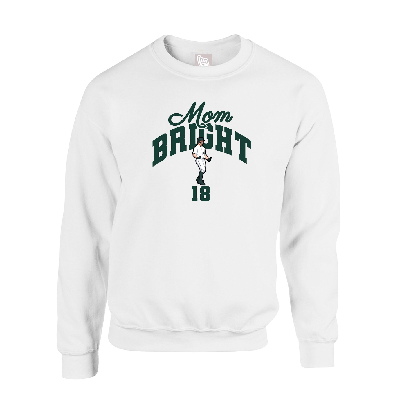Fleece Crew — Mothers Day Arch in White