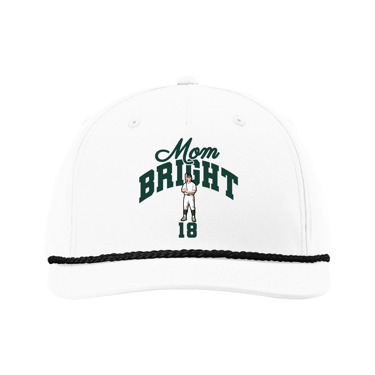 Five-Panel Classic Rope Cap — Mothers Day Arch in White