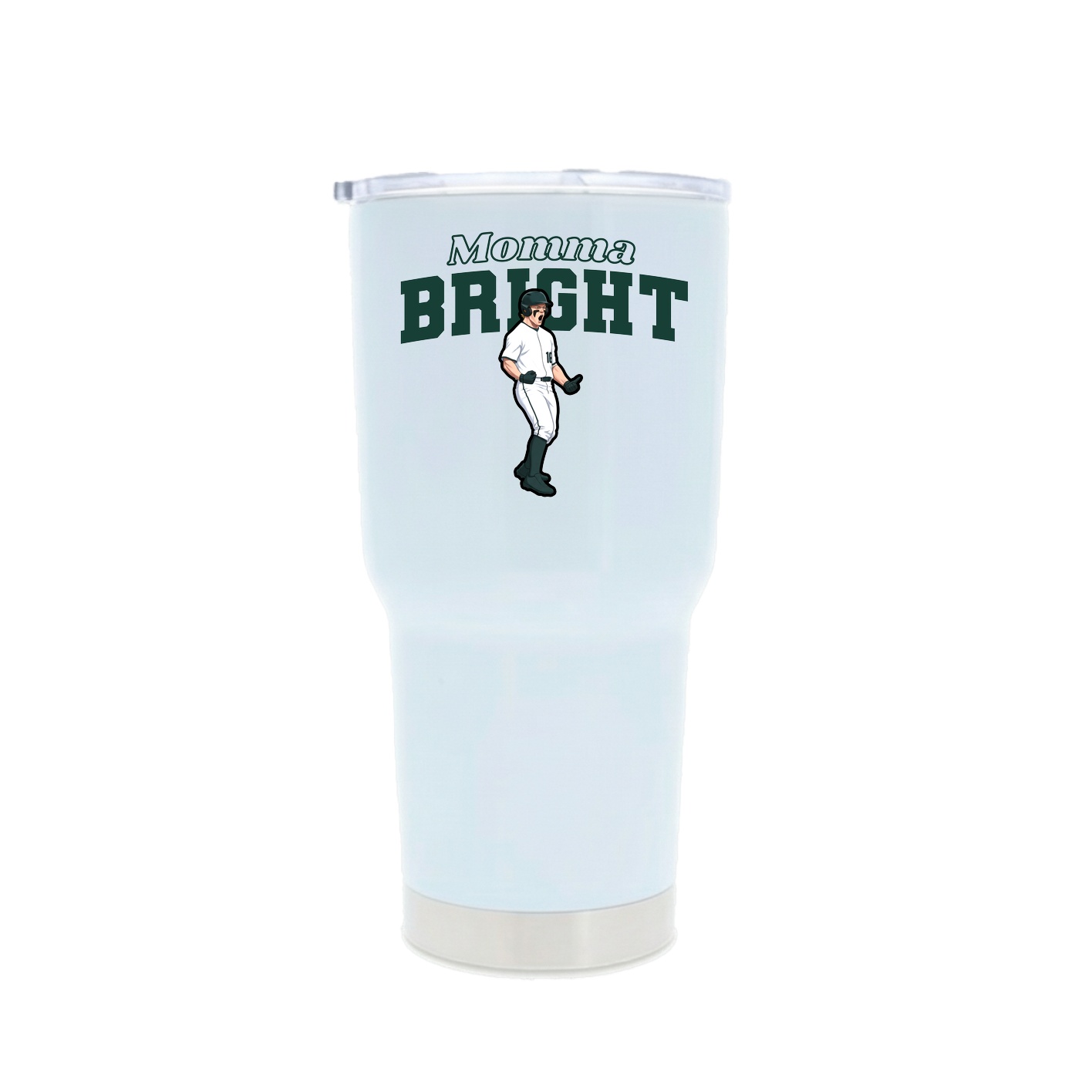 30oz Stainless Steel Tumbler — Mothers Day Block in White