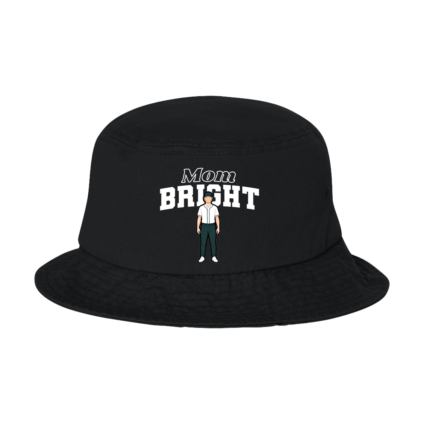 Bucket Cap — Mothers Day Block in Black