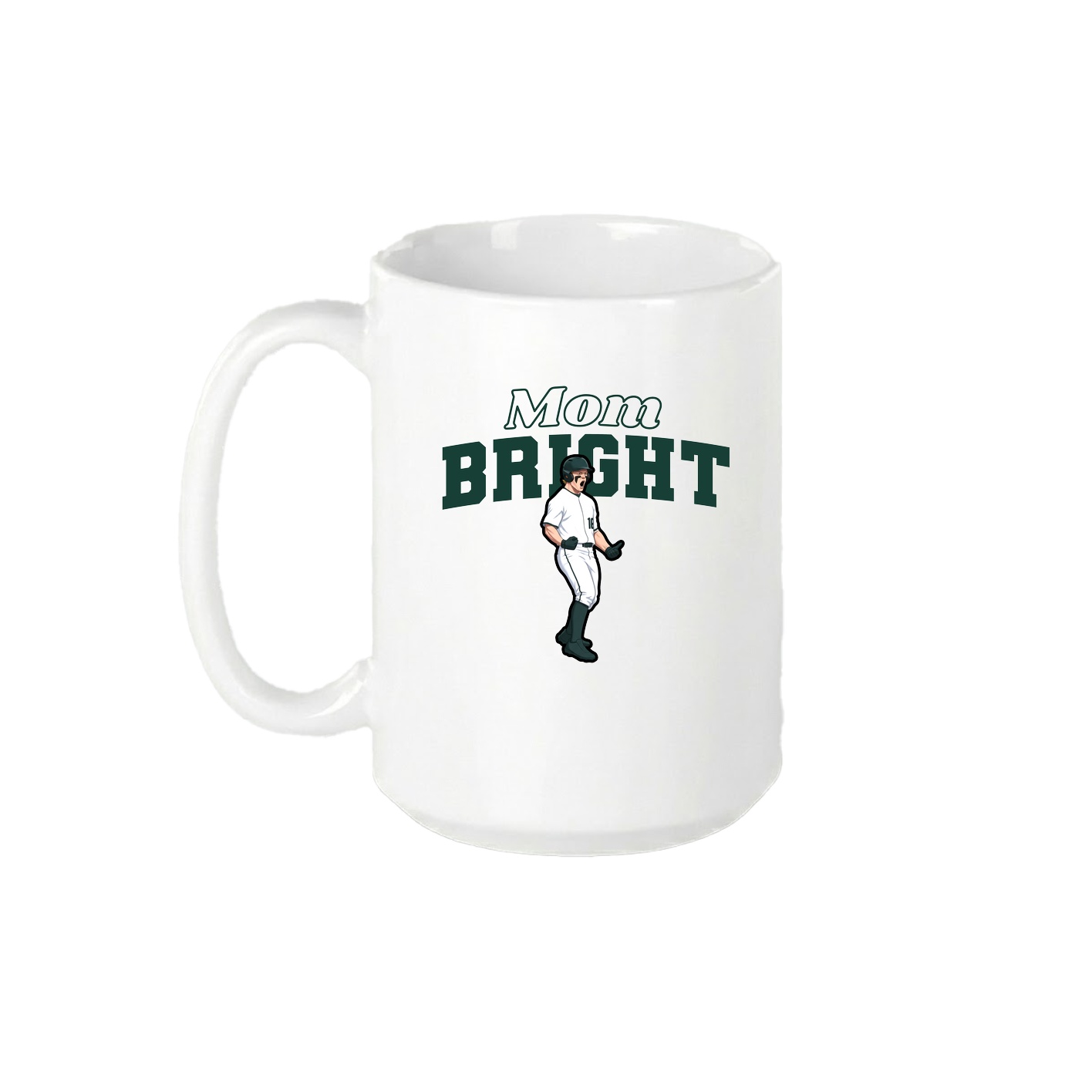 15oz Coffee Mug — Mothers Day Block in White