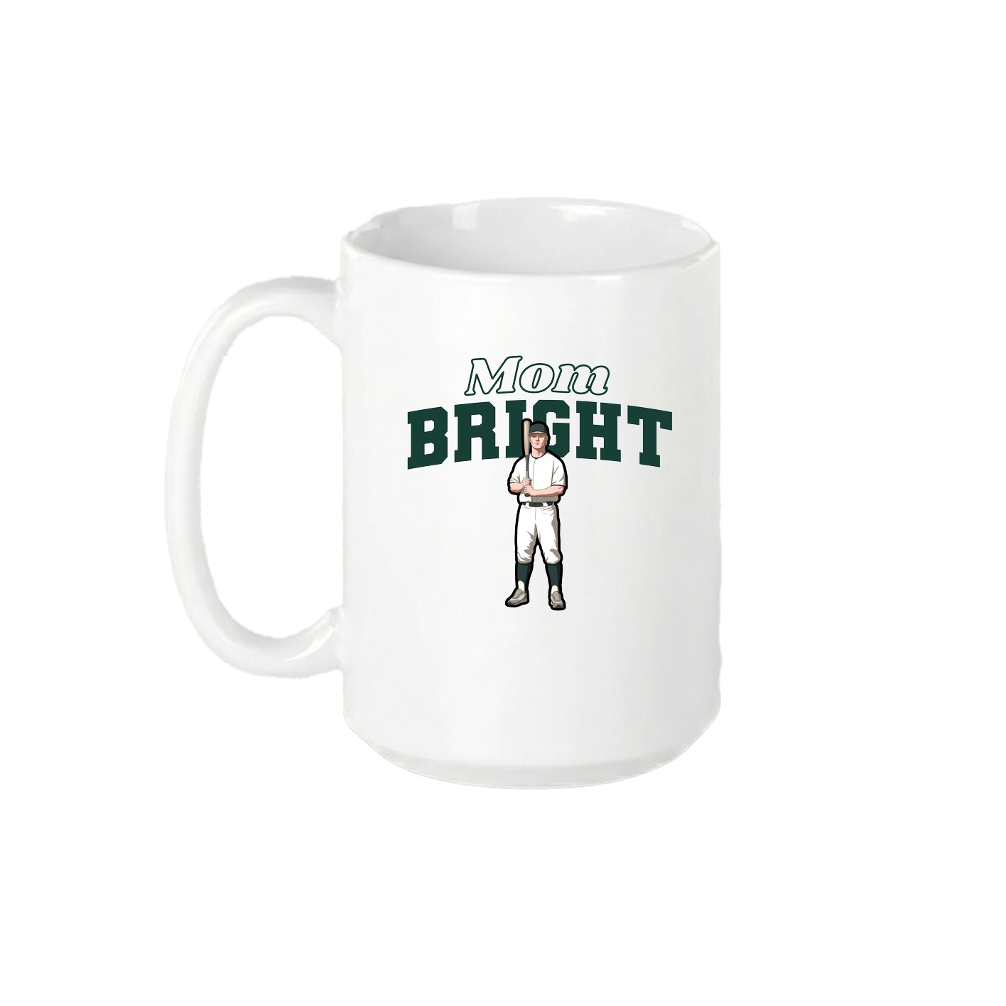 15oz Coffee Mug — Mothers Day Block in White