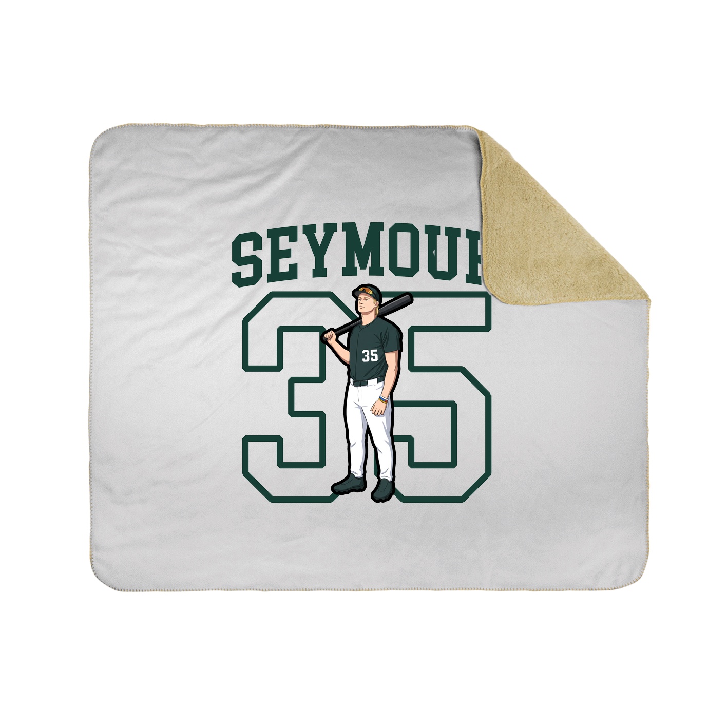 Throw Blanket — Shirsey in White