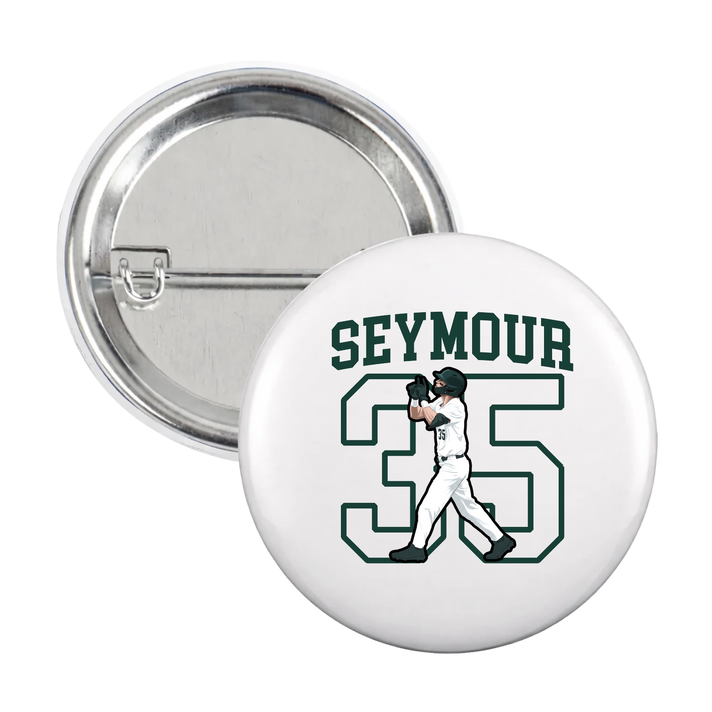 Game Day Button — Shirsey in White