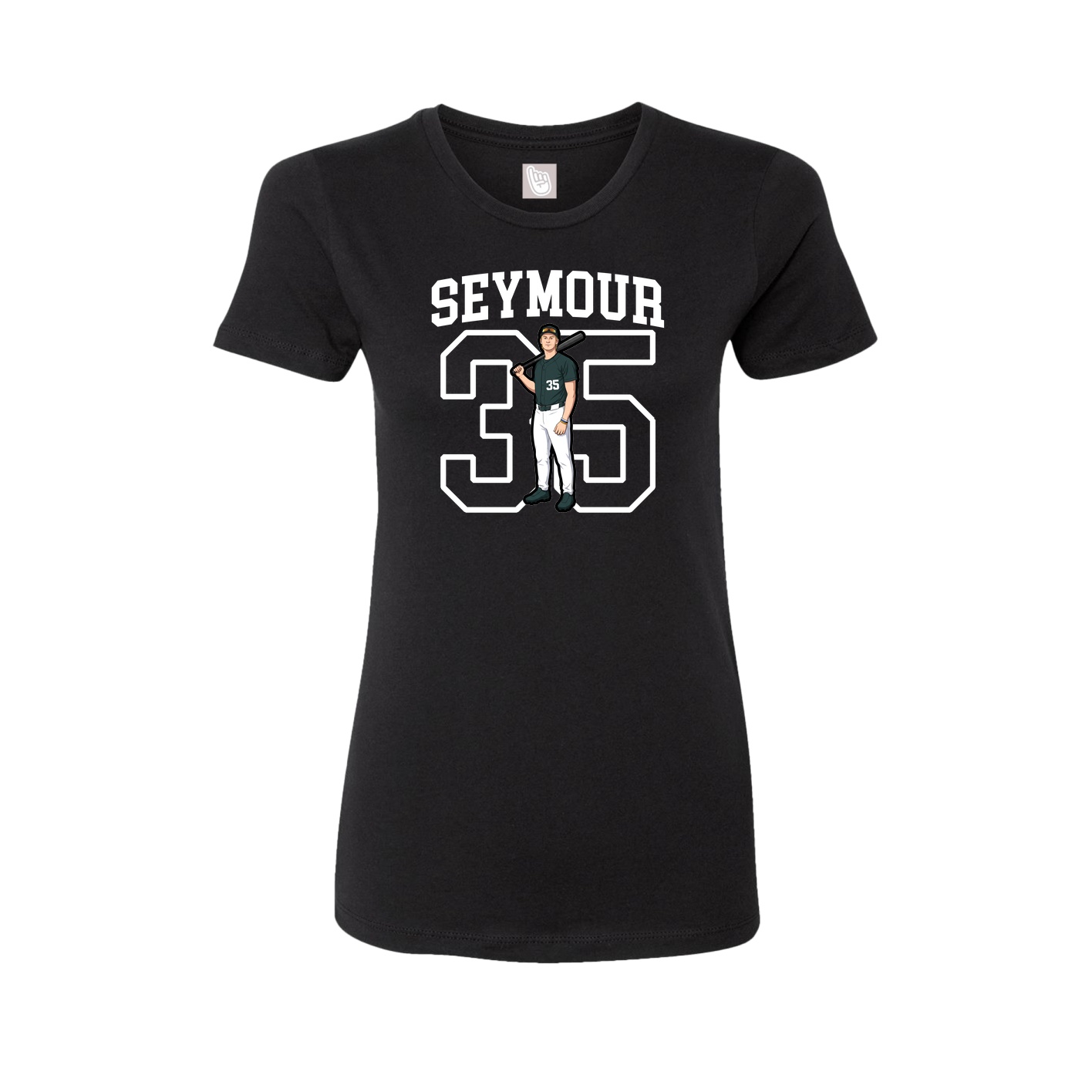 Fitted Women's Tee — Shirsey in Black