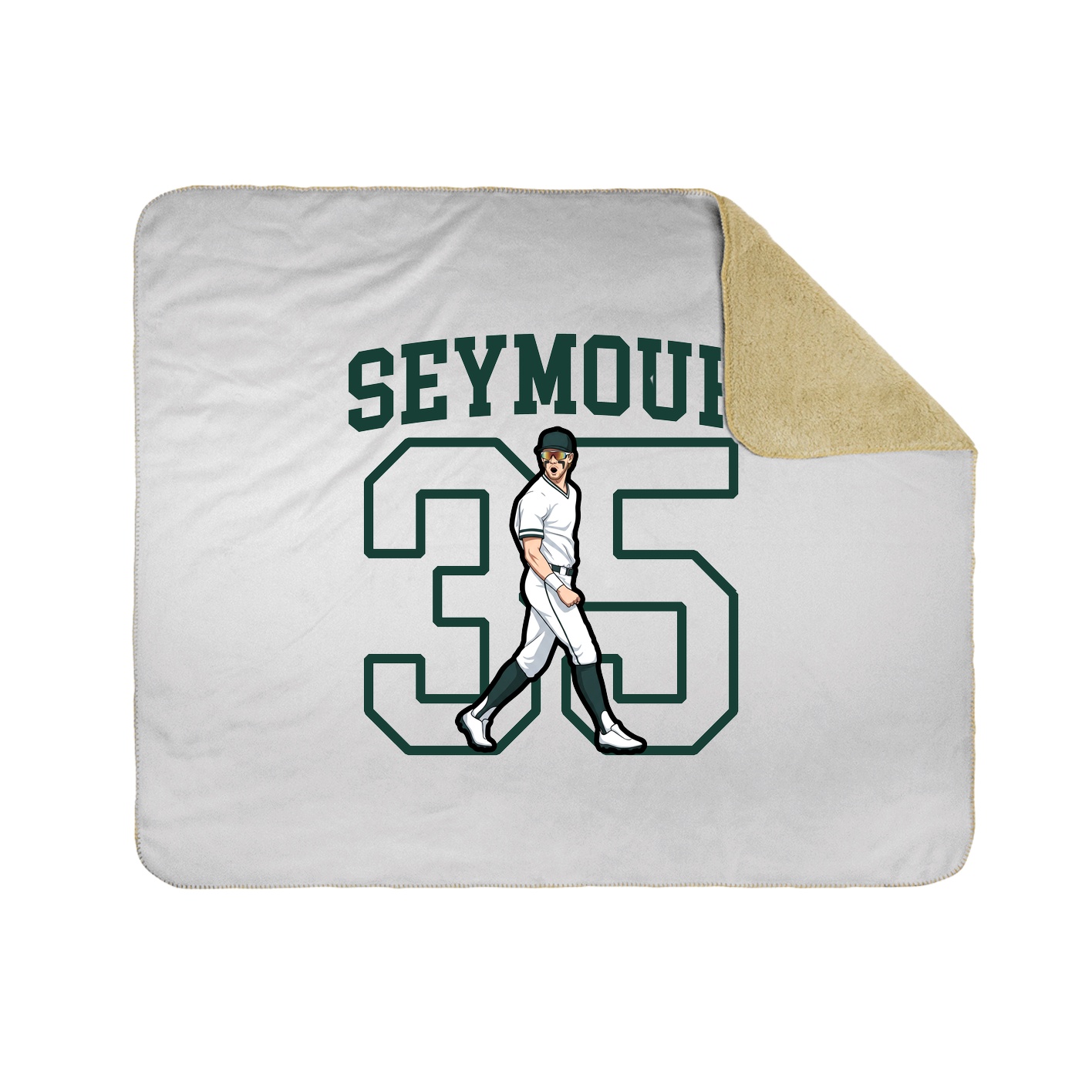 Throw Blanket — Shirsey in White