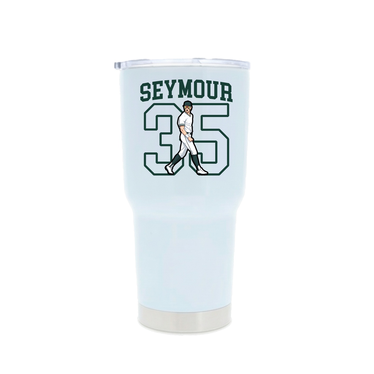 30oz Stainless Steel Tumbler — Shirsey in White
