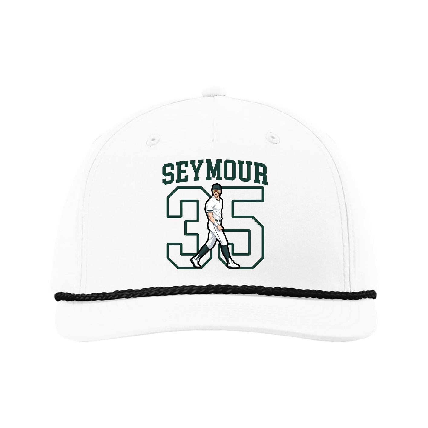 Five-Panel Classic Rope Cap — Shirsey in White