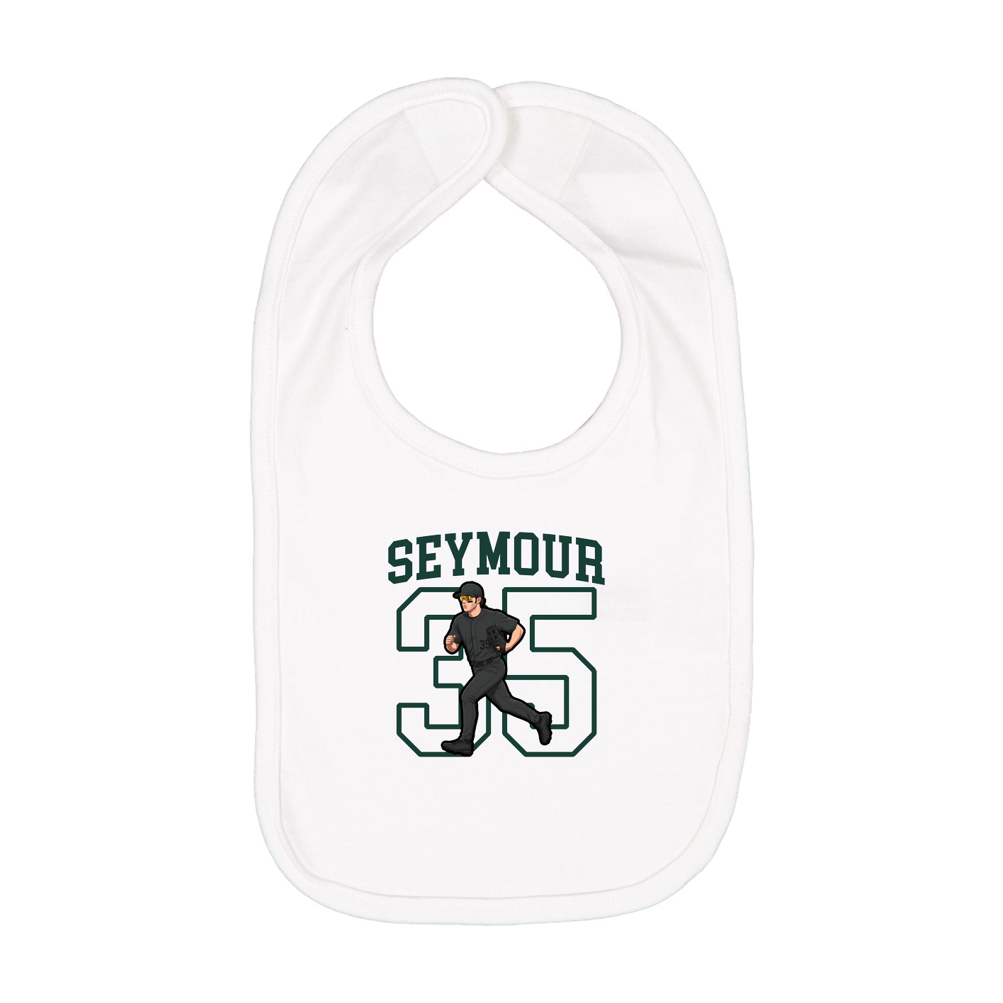 Infant Bib — Shirsey in White