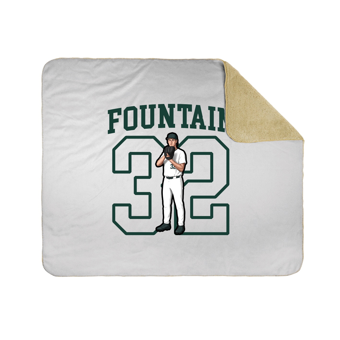 Throw Blanket — Shirsey in White