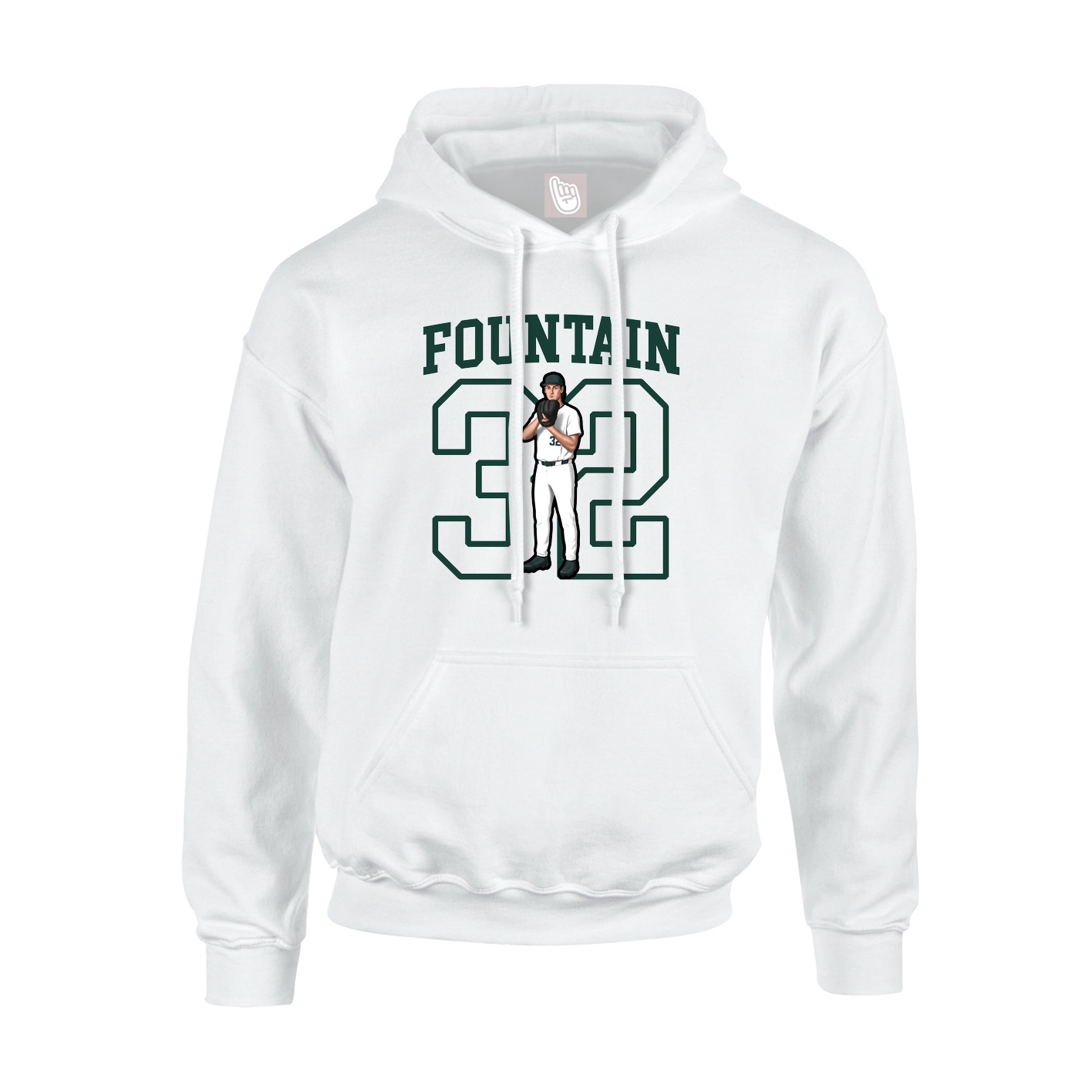 Hoodie — Shirsey in White