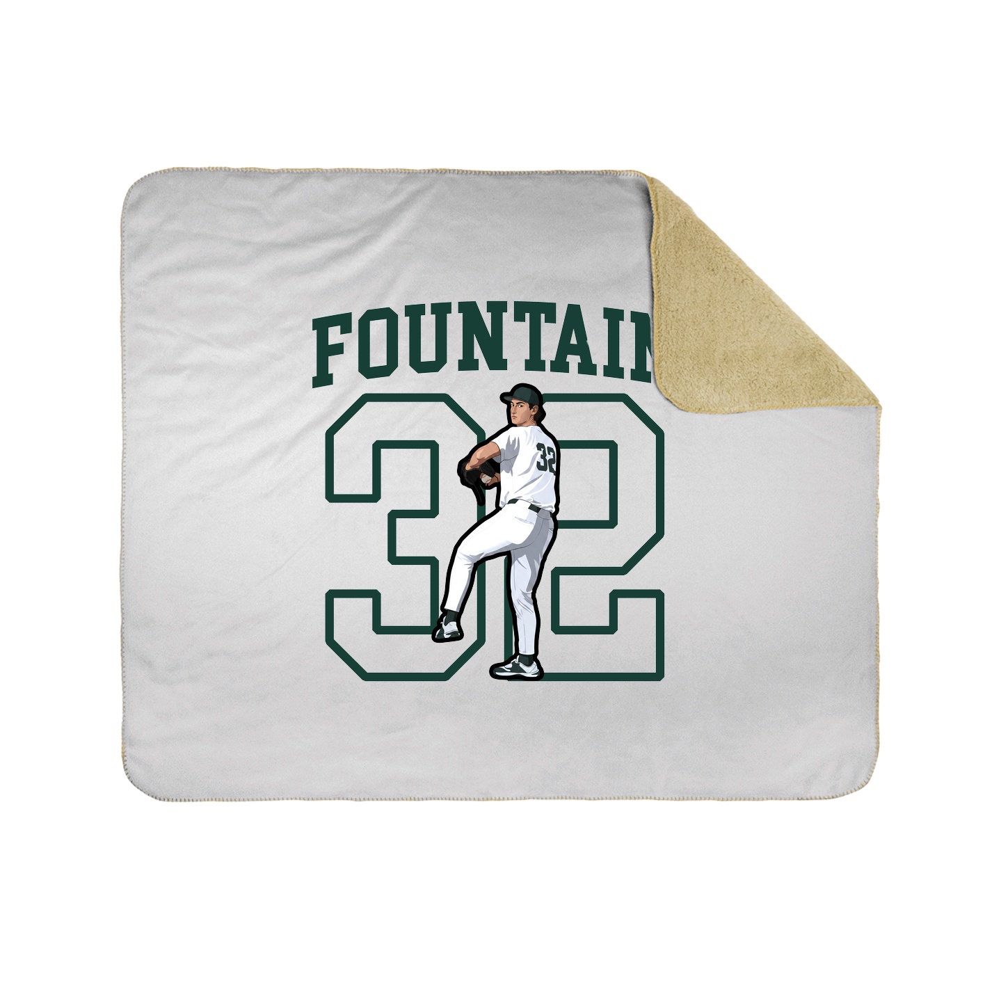 Throw Blanket — Shirsey in White