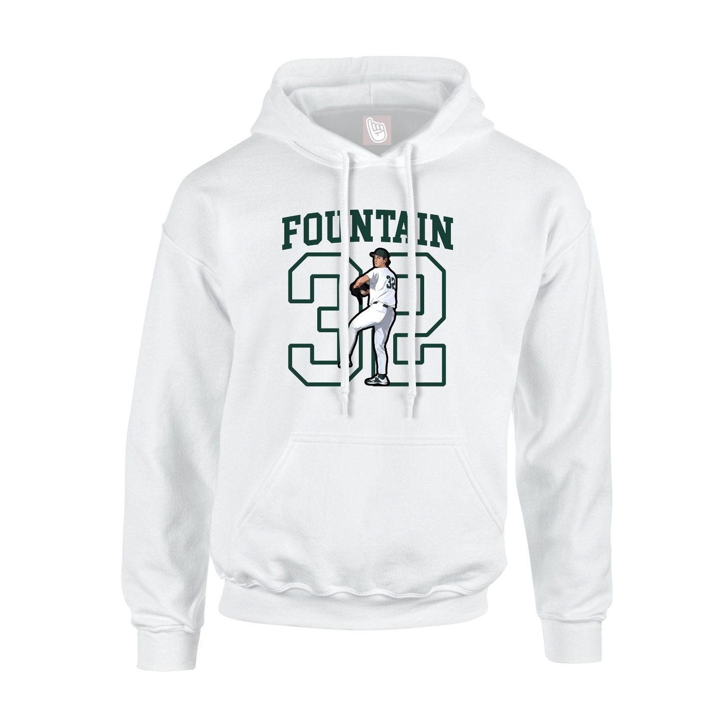 Hoodie — Shirsey in White