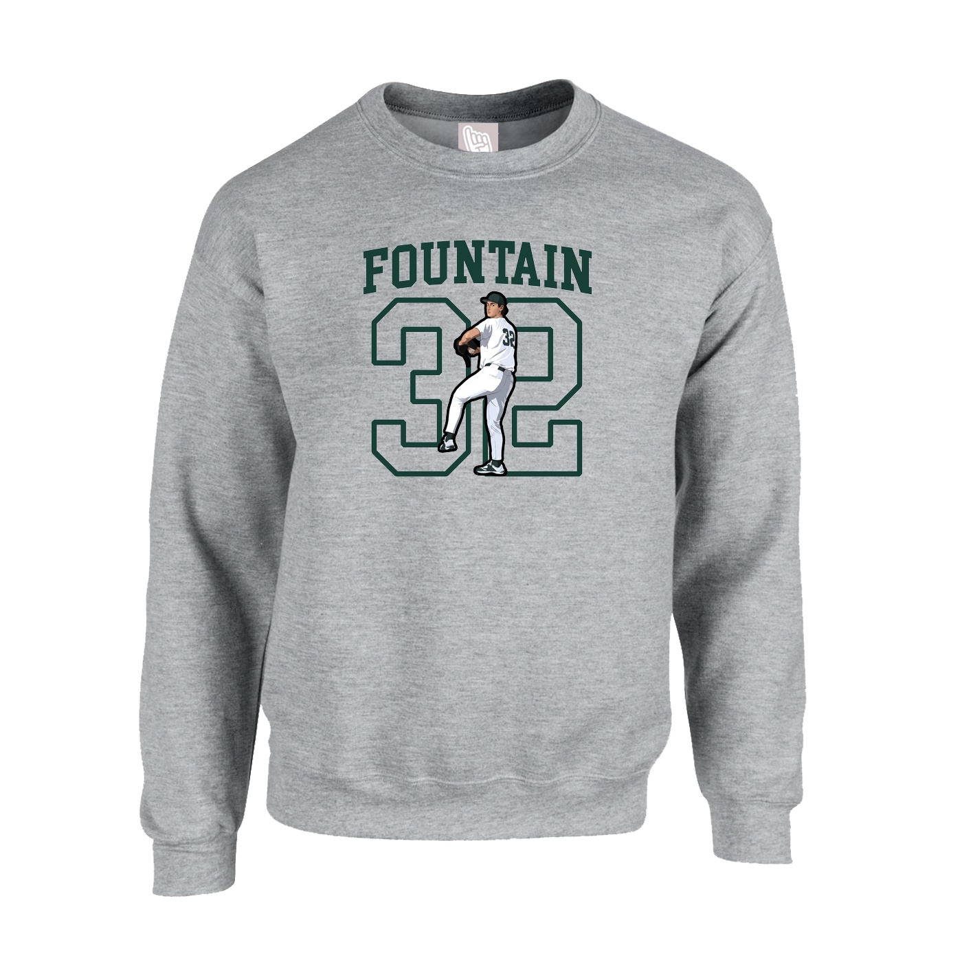 Fleece Crew — Shirsey in Grey