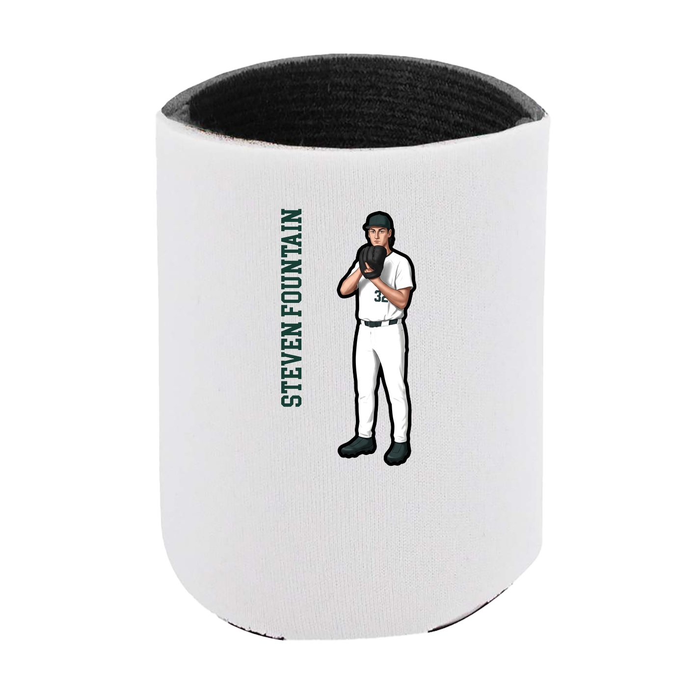 Can Holder — Name Vertical in White