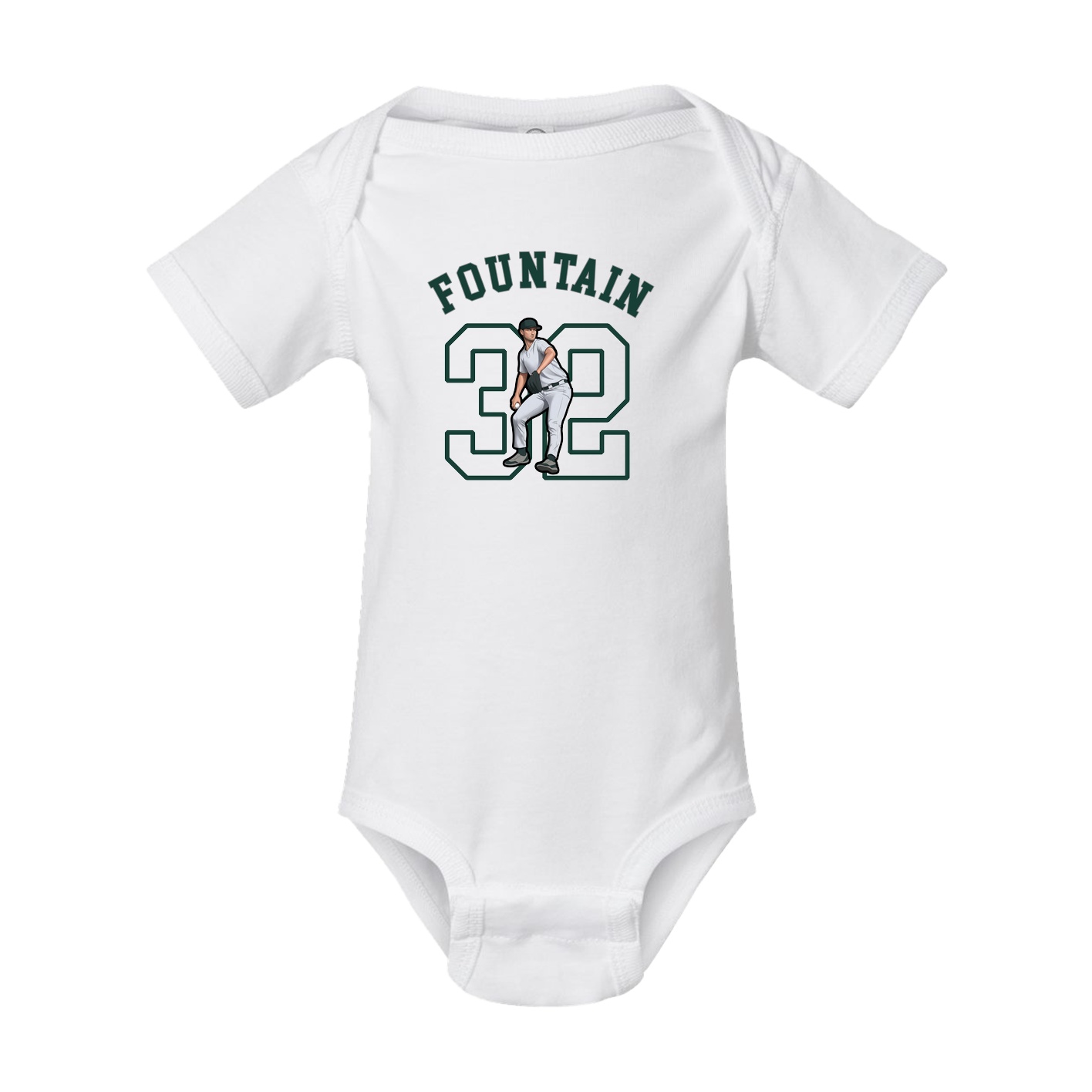 Baby Onesie — Shirsey Arch in White