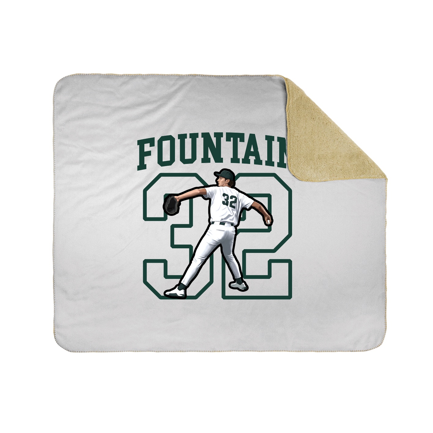 Throw Blanket — Shirsey in White