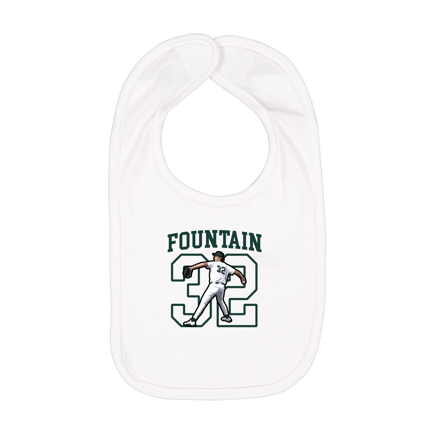 Infant Bib — Shirsey in White